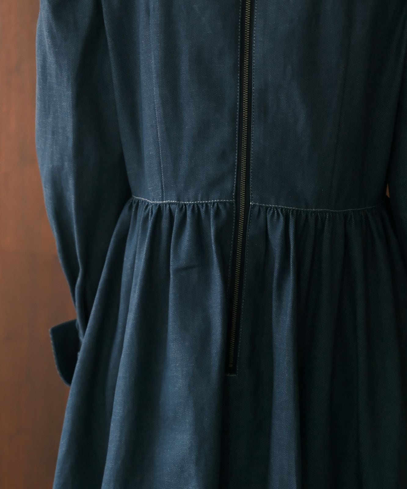 ≪予約販売≫lace pintuck denim classical dress(レースピンタックデニムクラシカルドレス)≪2023年11月6日15:00販売開始≫≪2024年1月下旬以降発送予定≫