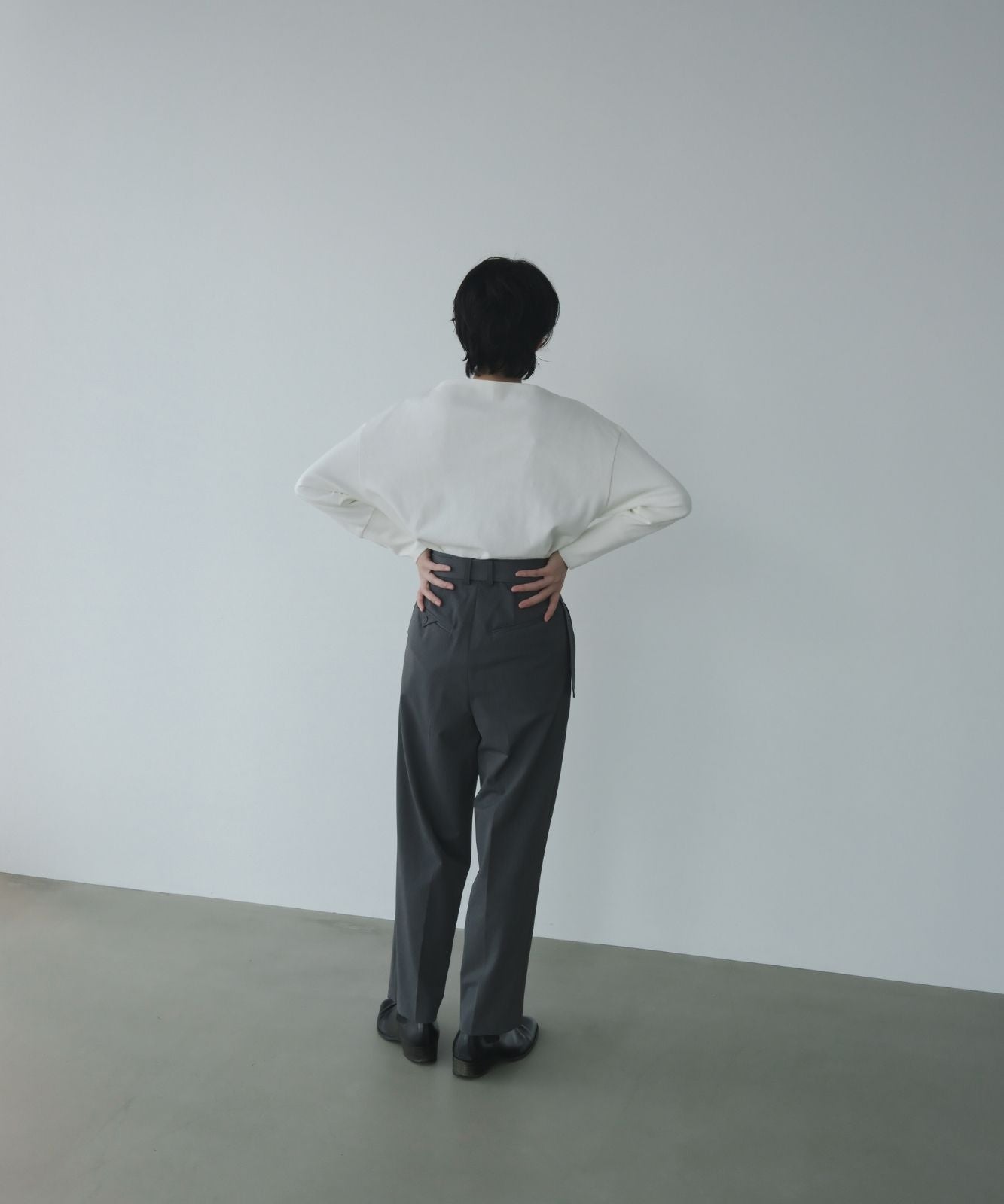 ≪予約販売≫argan belted tapered slacks(アルガンベルテッドテーパードスラックス)≪2023年11月6日15:00販売開始≫≪2024年2月上旬以降発送予定≫