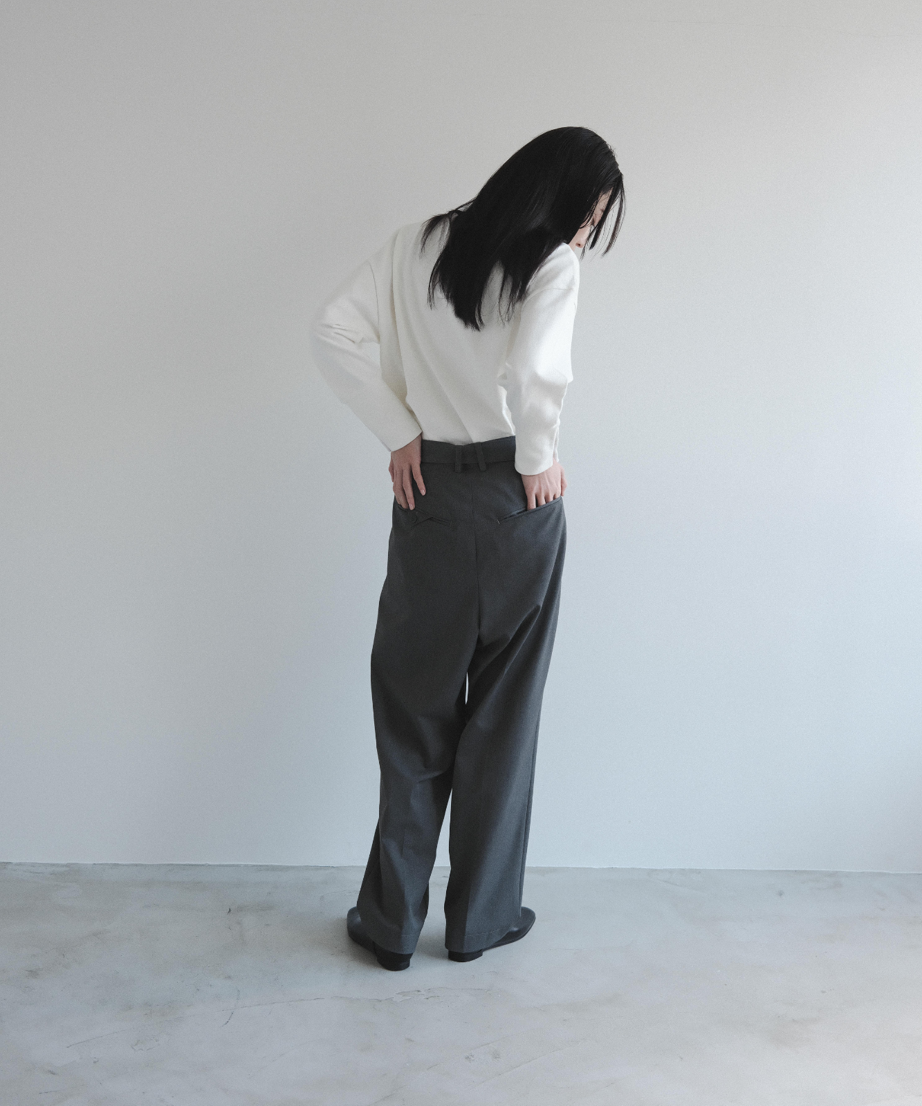 ≪通常販売≫argan belted tapered slacks(アルガンベルテッドテーパードスラックス)