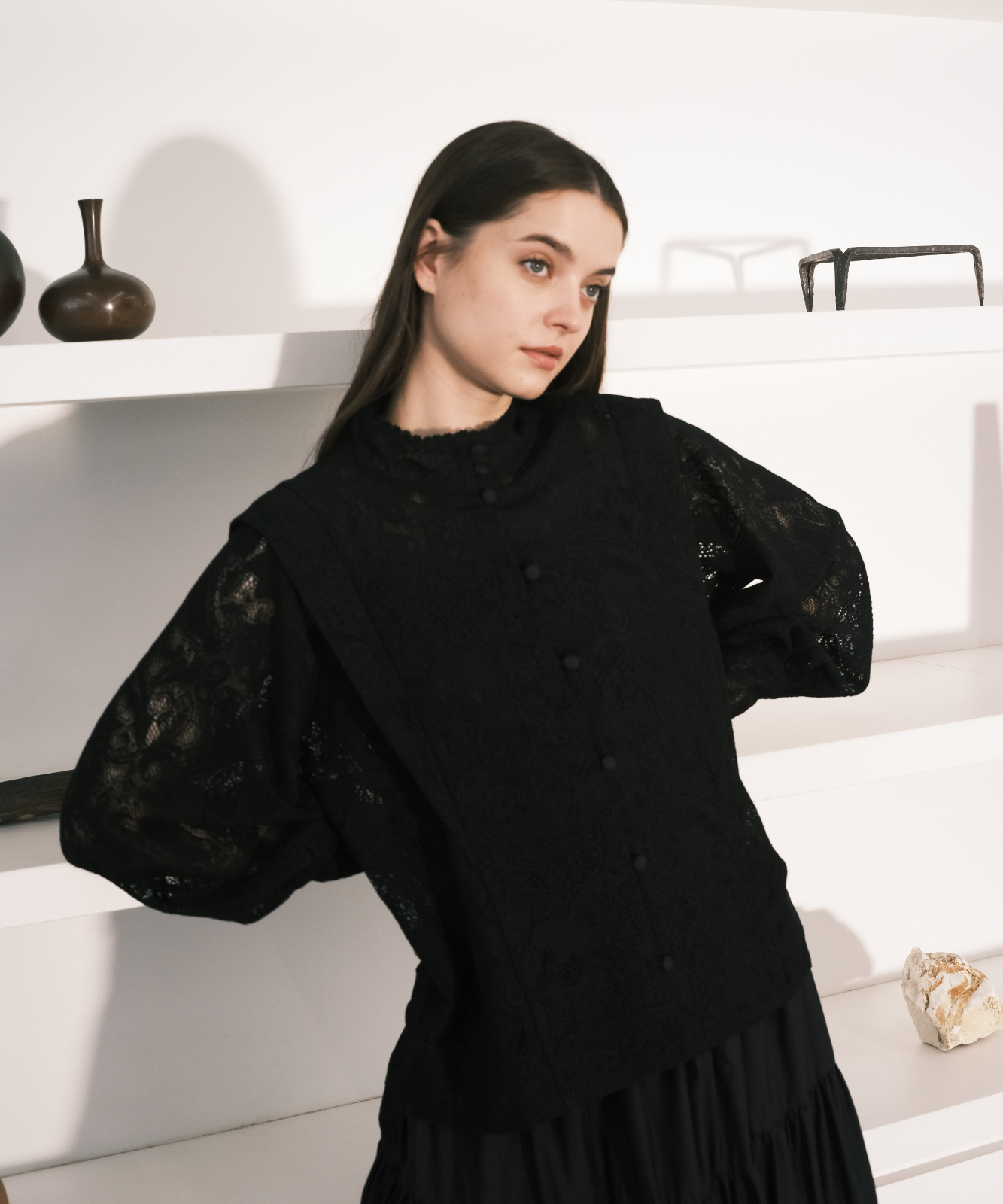 ≪通常販売≫front tuck lace blouse(フロントタックレース ≪通常販売≫front tuck lace blouse(フロントタックレース