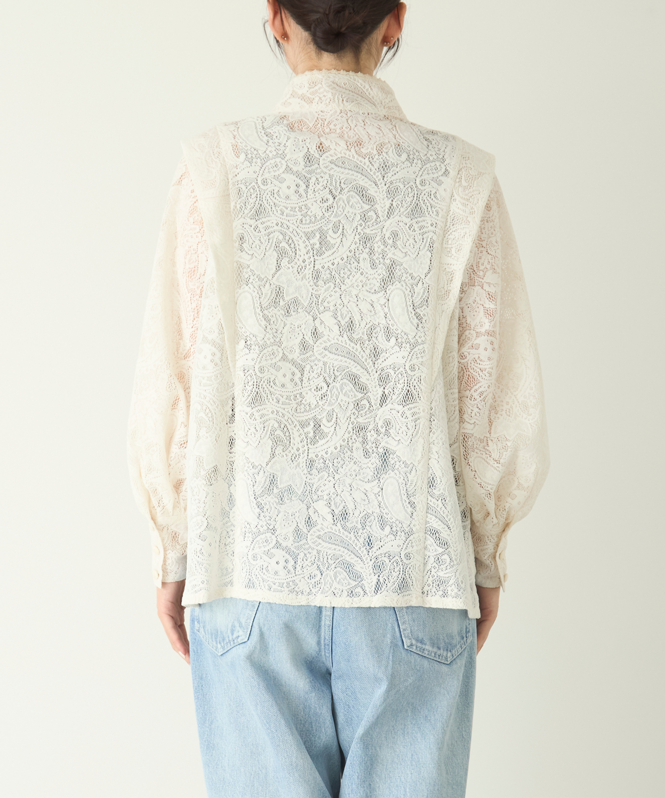 ≪通常販売≫front tuck lace blouse(フロントタックレースブラウス)
