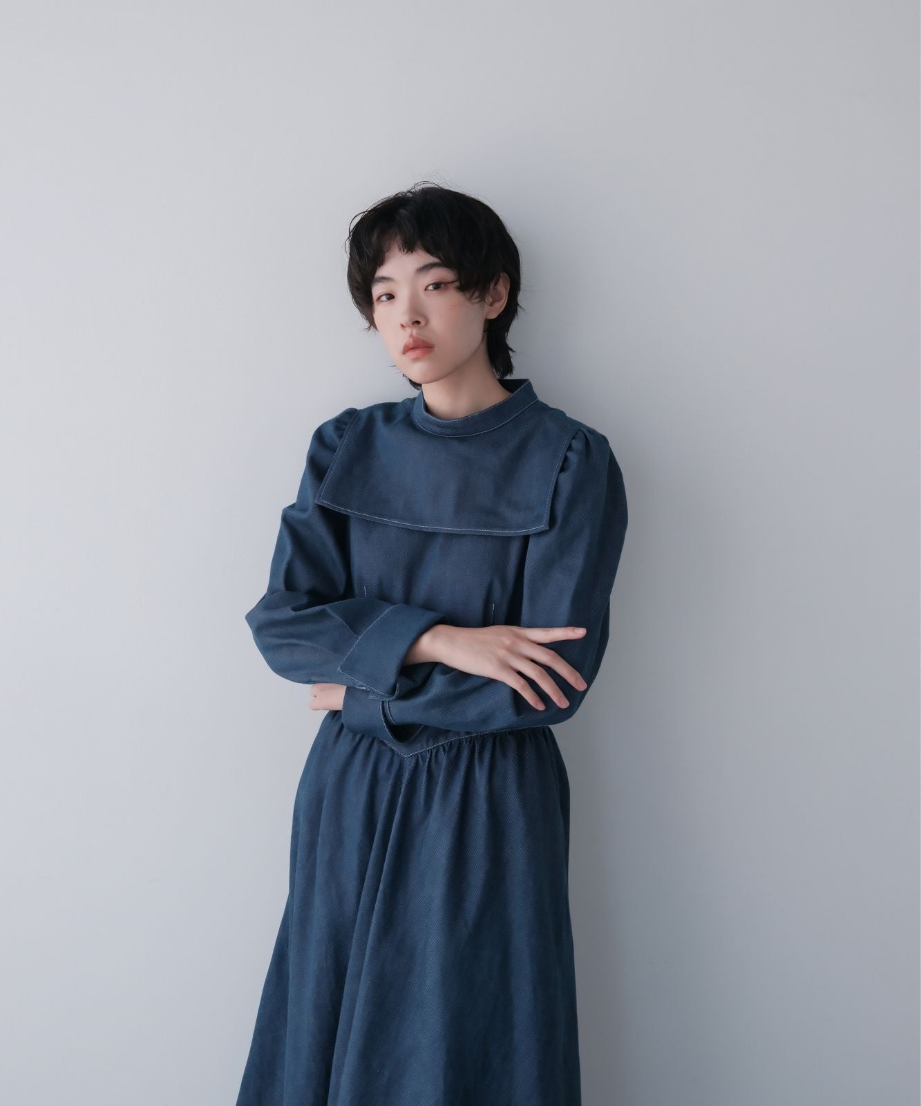 ≪予約販売≫princess gather denim classical dress(プリンセスギャザーデニムクラシカルドレス)≪2023年11月20日15:00販売開始≫≪2024年1月下旬以降発送予定≫