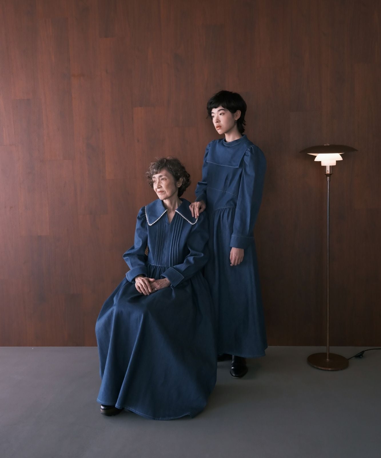 ≪予約販売≫princess gather denim classical dress(プリンセスギャザーデニムクラシカルドレス)≪2023年11月20日15:00販売開始≫≪2024年1月下旬以降発送予定≫