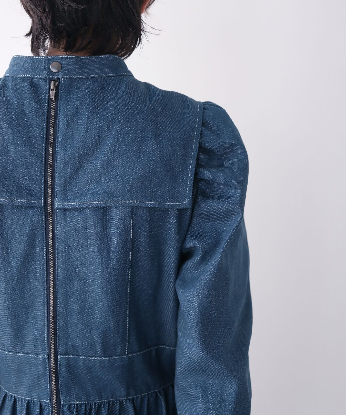 ≪予約販売≫princess gather denim classical dress(プリンセスギャザーデニムクラシカルドレス)≪2023年11月20日15:00販売開始≫≪2024年1月下旬以降発送予定≫