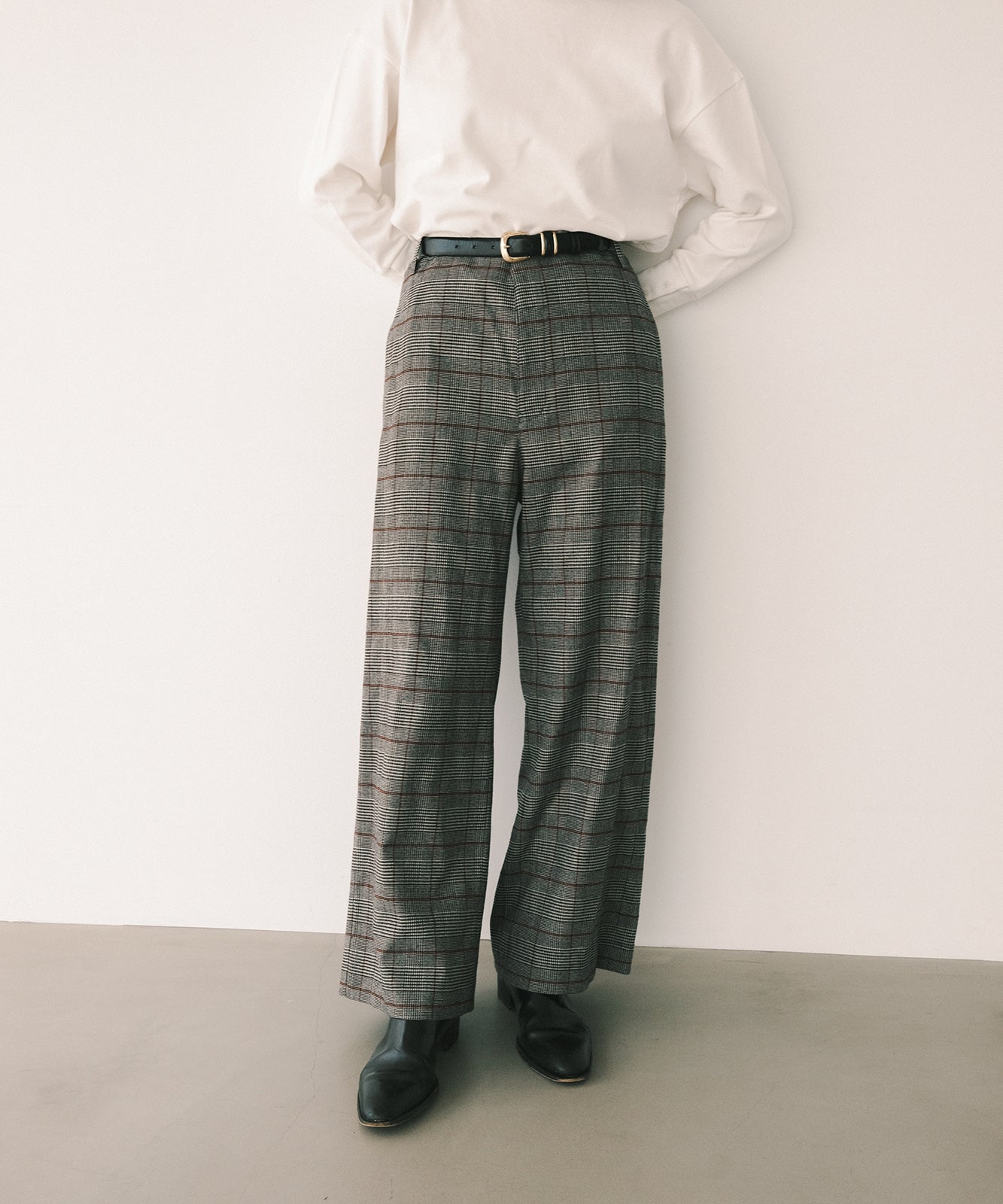≪予約販売≫traditional check straight pants(トラディショナルチェックストレートパンツ)≪2023年6月30日13:00販売開始≫≪2023年9月下旬発送予定≫