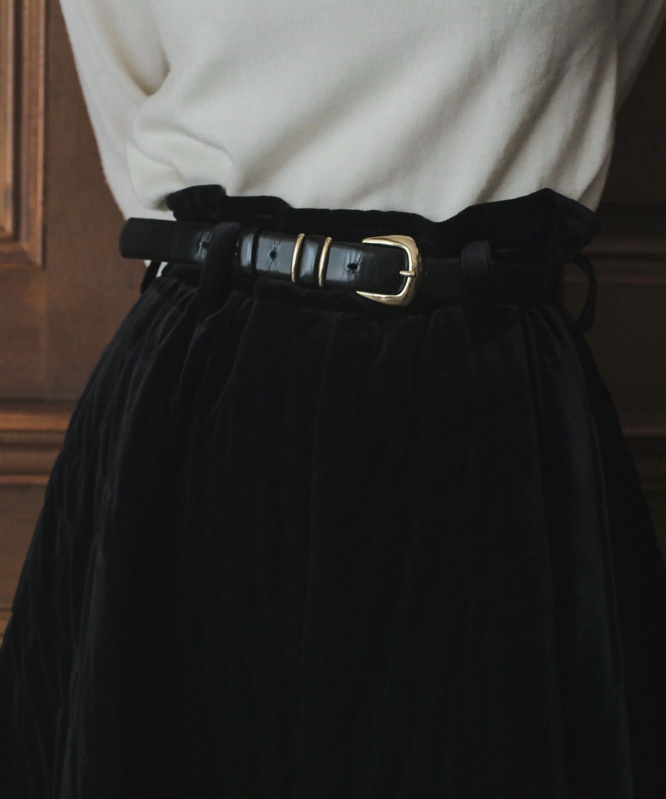 ≪予約販売≫velvet quilting super flare skirt (ベルベットキルティングスーパーフレアスカート)≪2023年9月11日15:00販売開始≫≪2023年11月上旬発送予定≫