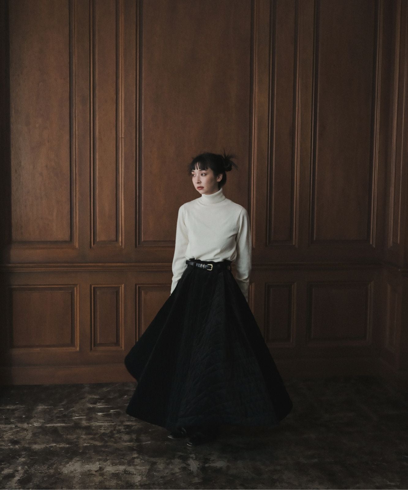 ≪通常販売≫velvet quilting super flare skirt (ベルベットキルティングスーパーフレアスカート)