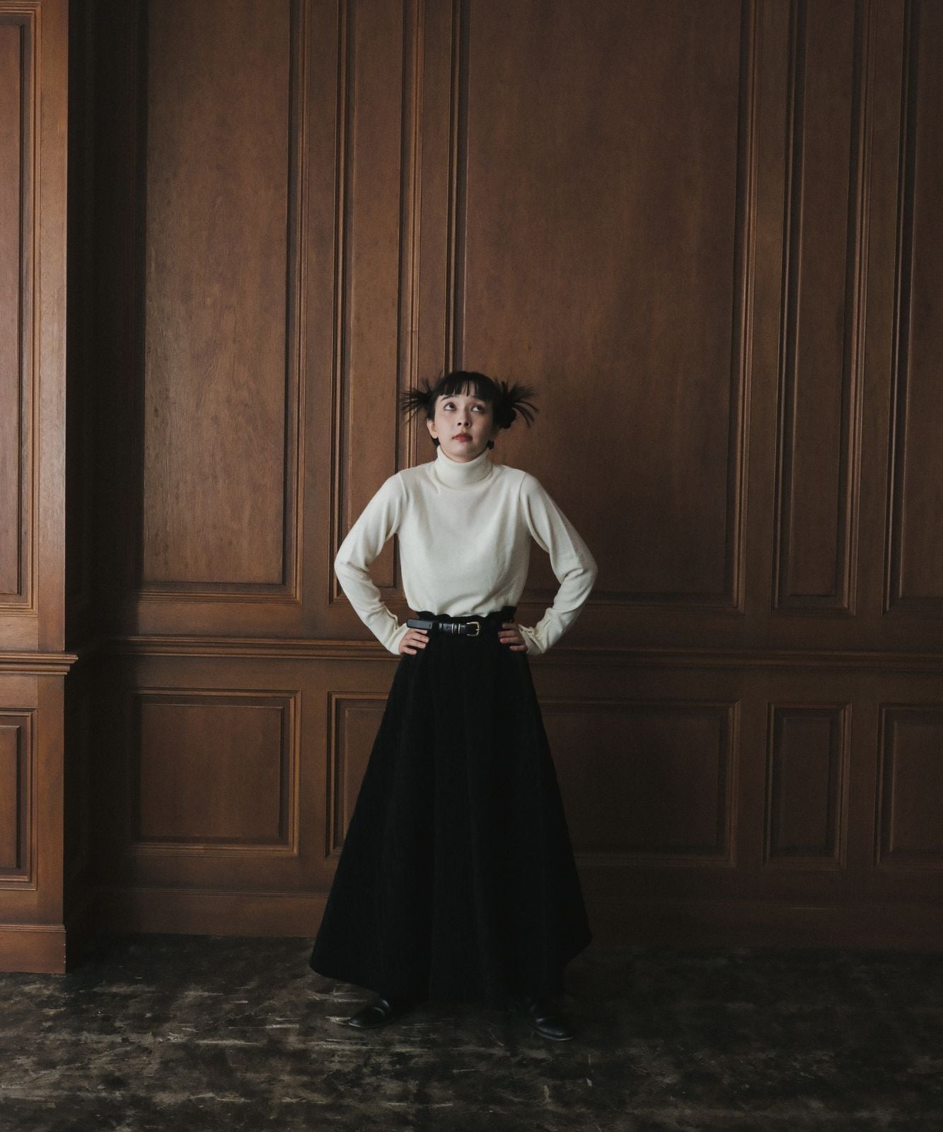≪通常販売≫velvet quilting super flare skirt (ベルベットキルティングスーパーフレアスカート)