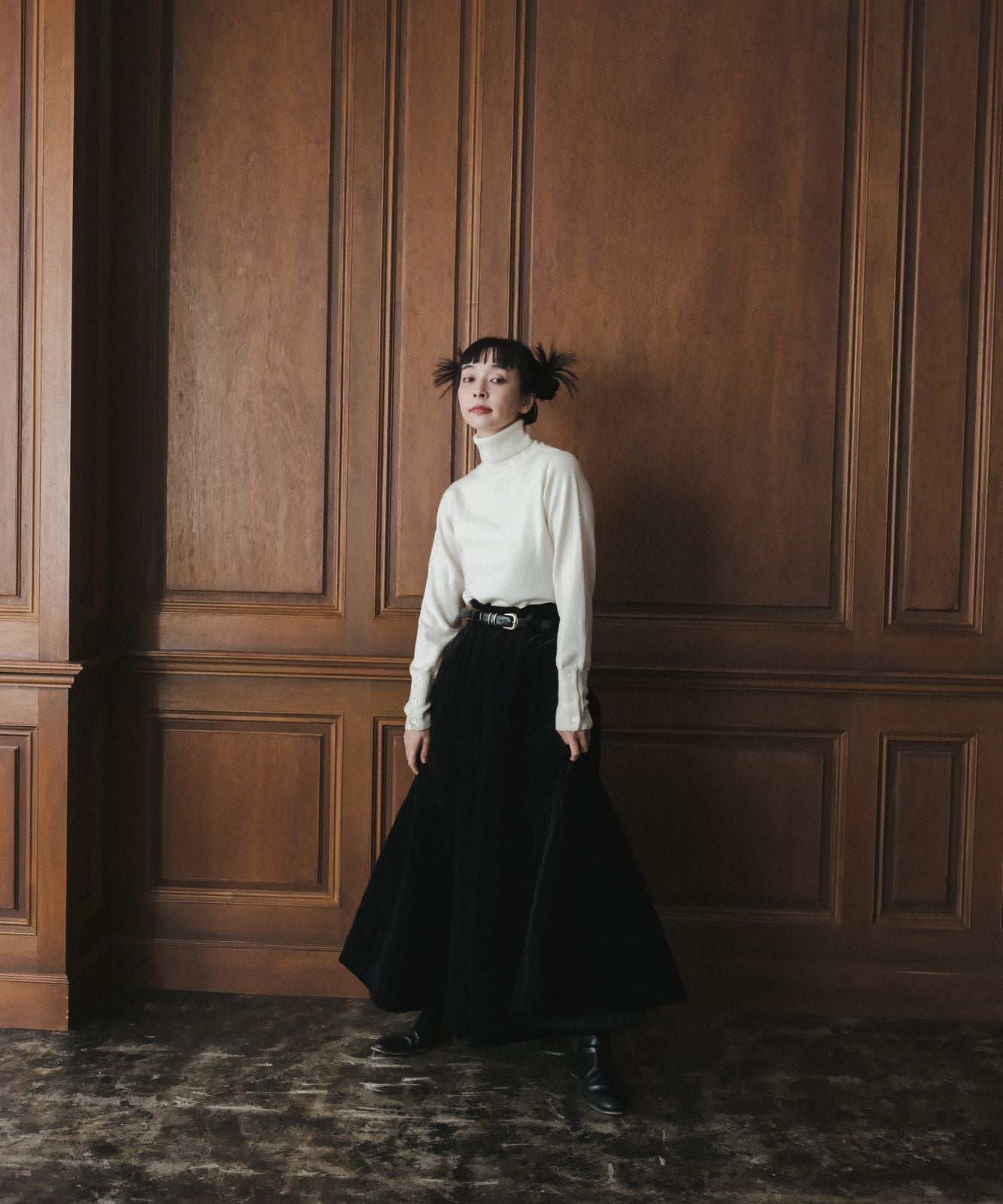 ≪予約販売≫velvet quilting super flare skirt (ベルベットキルティングスーパーフレアスカート)≪2023年9月11日15:00販売開始≫≪2023年11月上旬発送予定≫