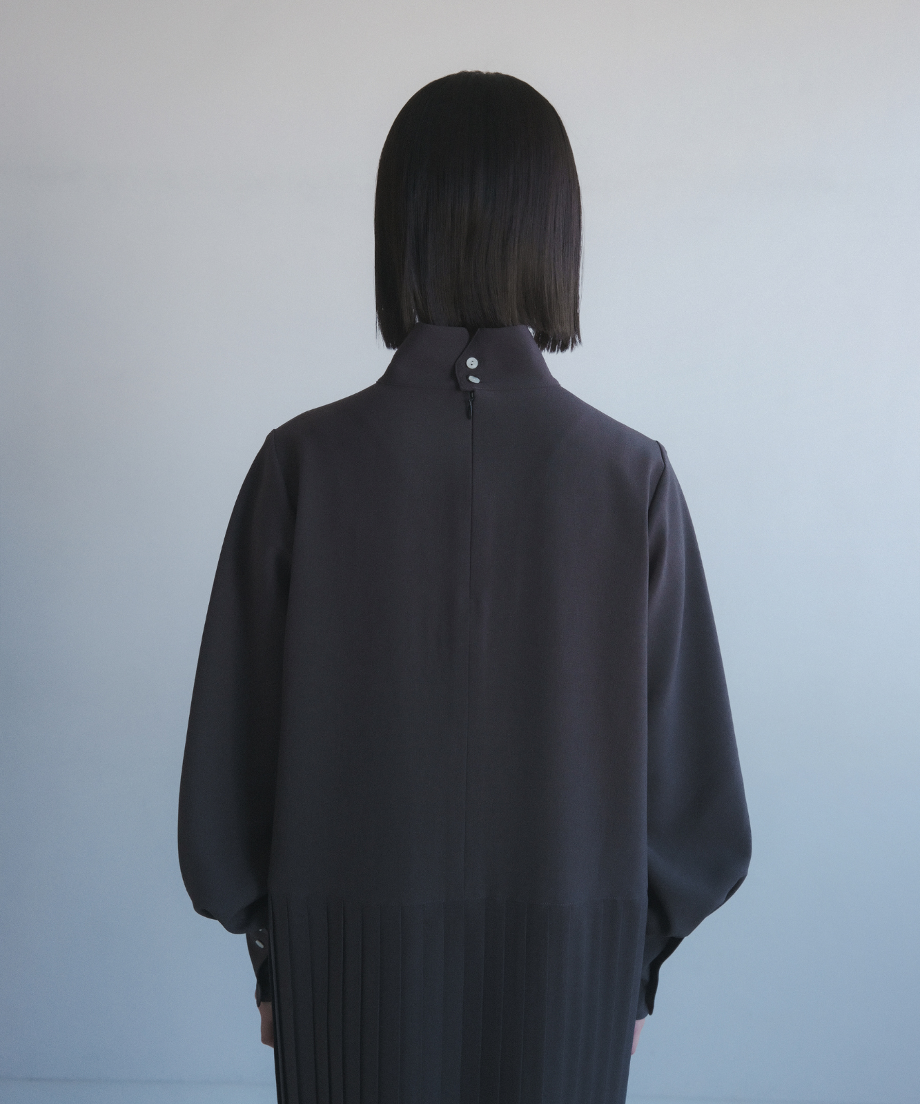 ≪予約販売≫ highneck toro pleats onepiece(ハイネックトロプリーツワンピース)≪2023年11月13日15:00販売開始≫≪2024年2月上旬以降発送予定≫