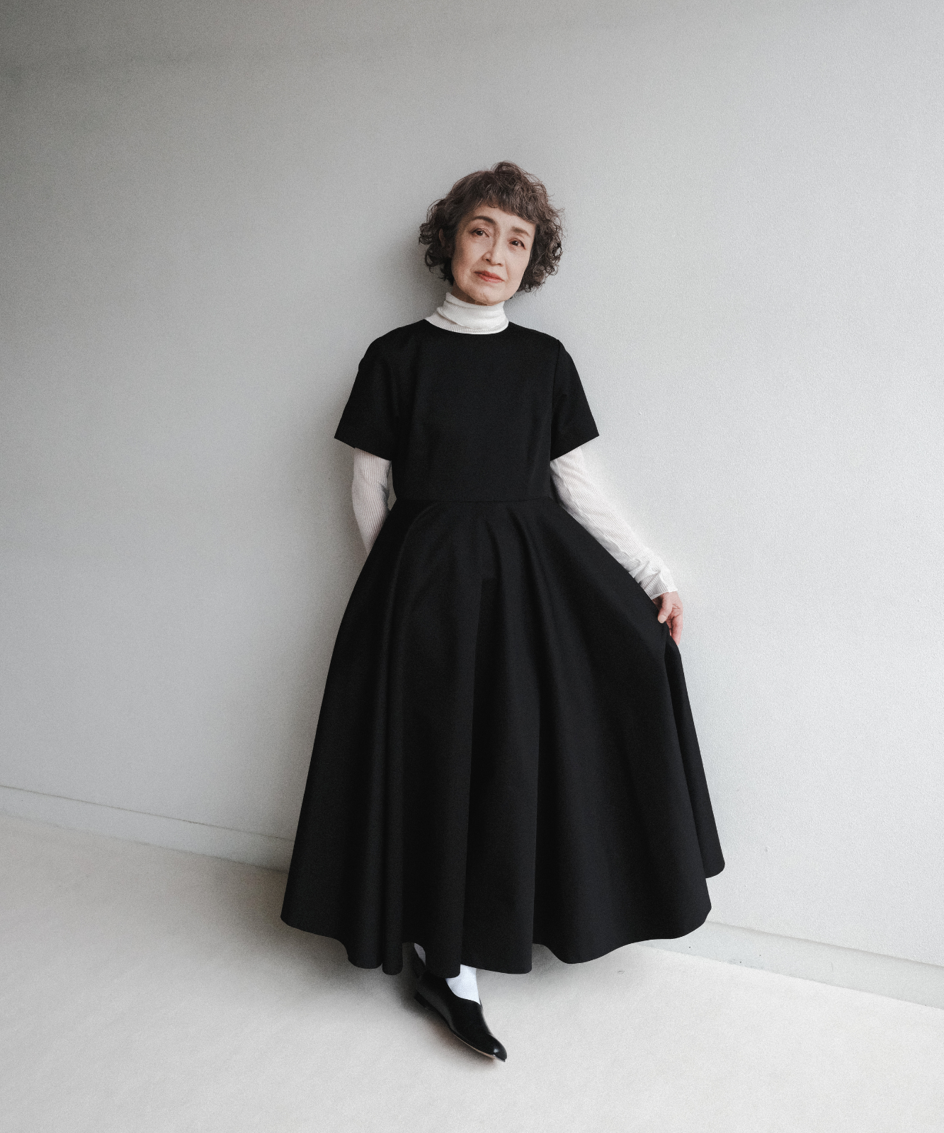 ≪通常販売≫【THE DRESS #00】black flare onepiece(ブラックフレアワンピース)