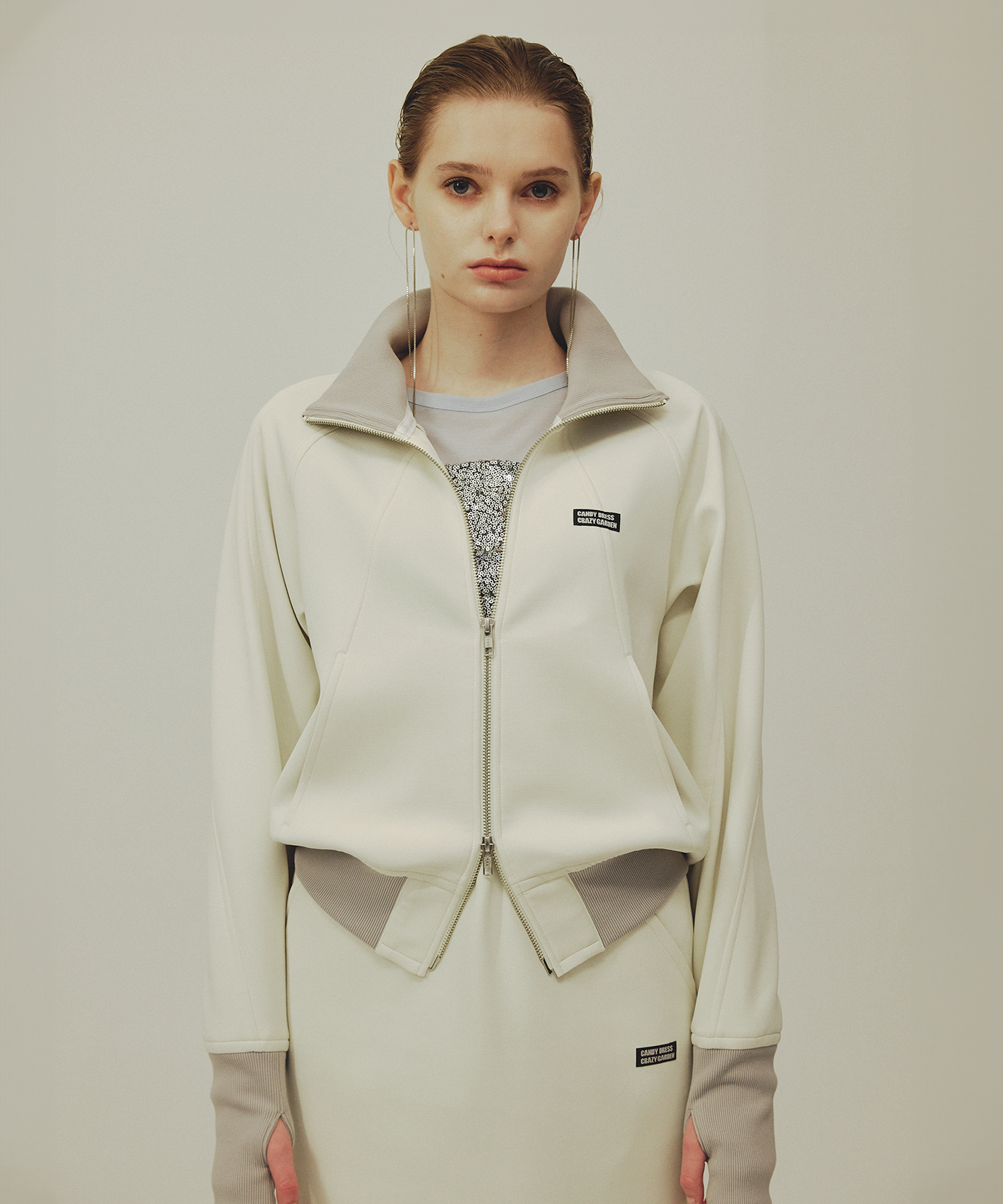 ≪通常販売≫track candy high neck jacket(トラックキャンディーハイネックジャケット)