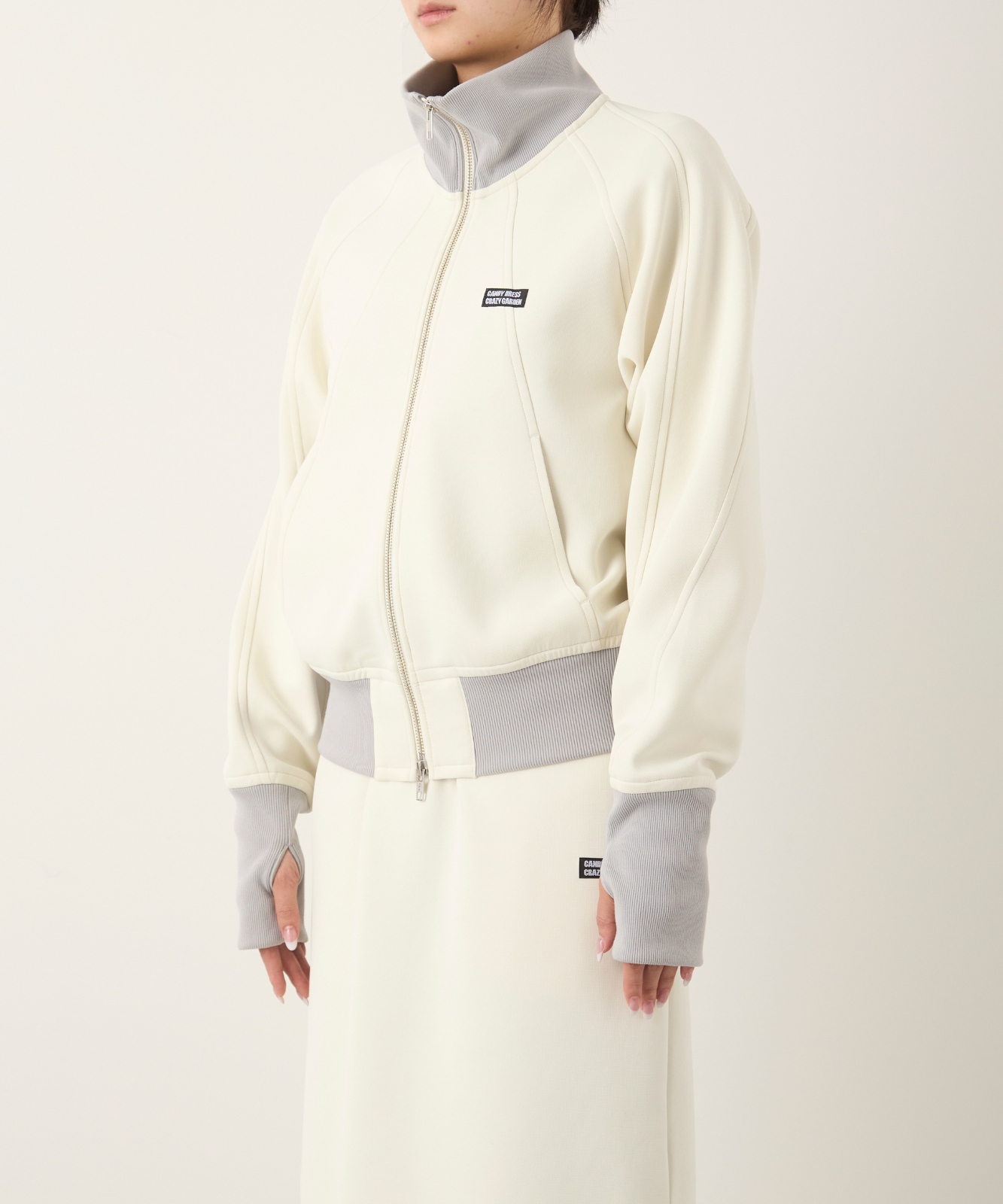 ≪通常販売≫track candy high neck jacket(トラックキャンディーハイネックジャケット)