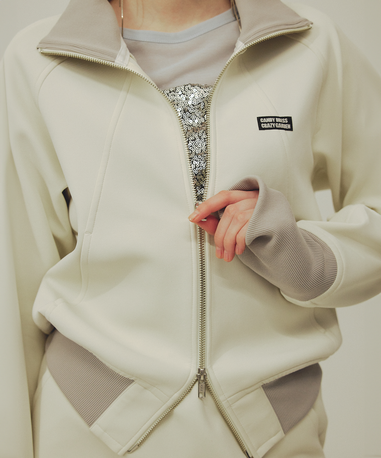≪通常販売≫track candy high neck jacket(トラックキャンディーハイネックジャケット)