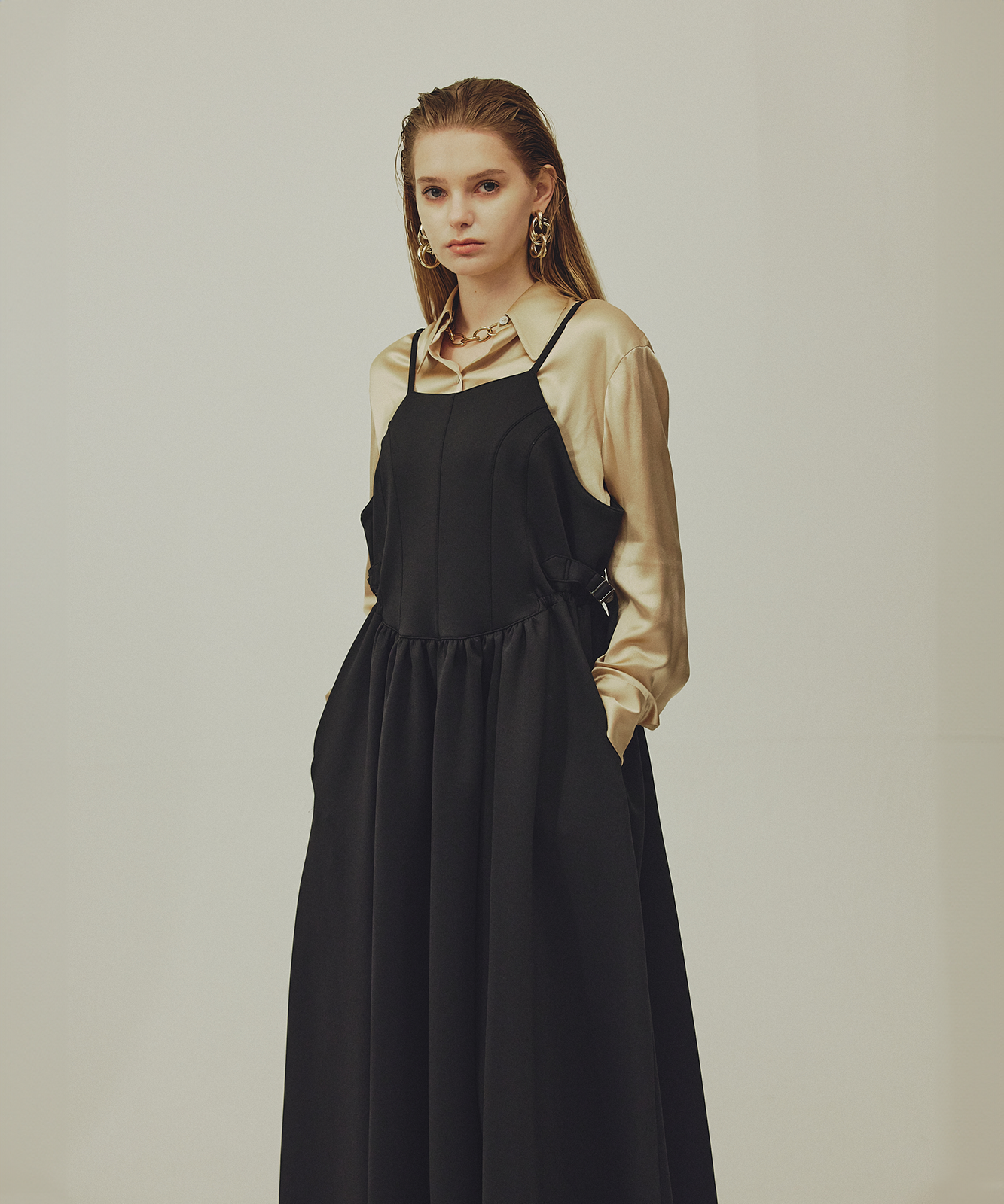 ≪通常販売≫volume gather camisole dress(ボリュームギャザーキャミソールドレス)