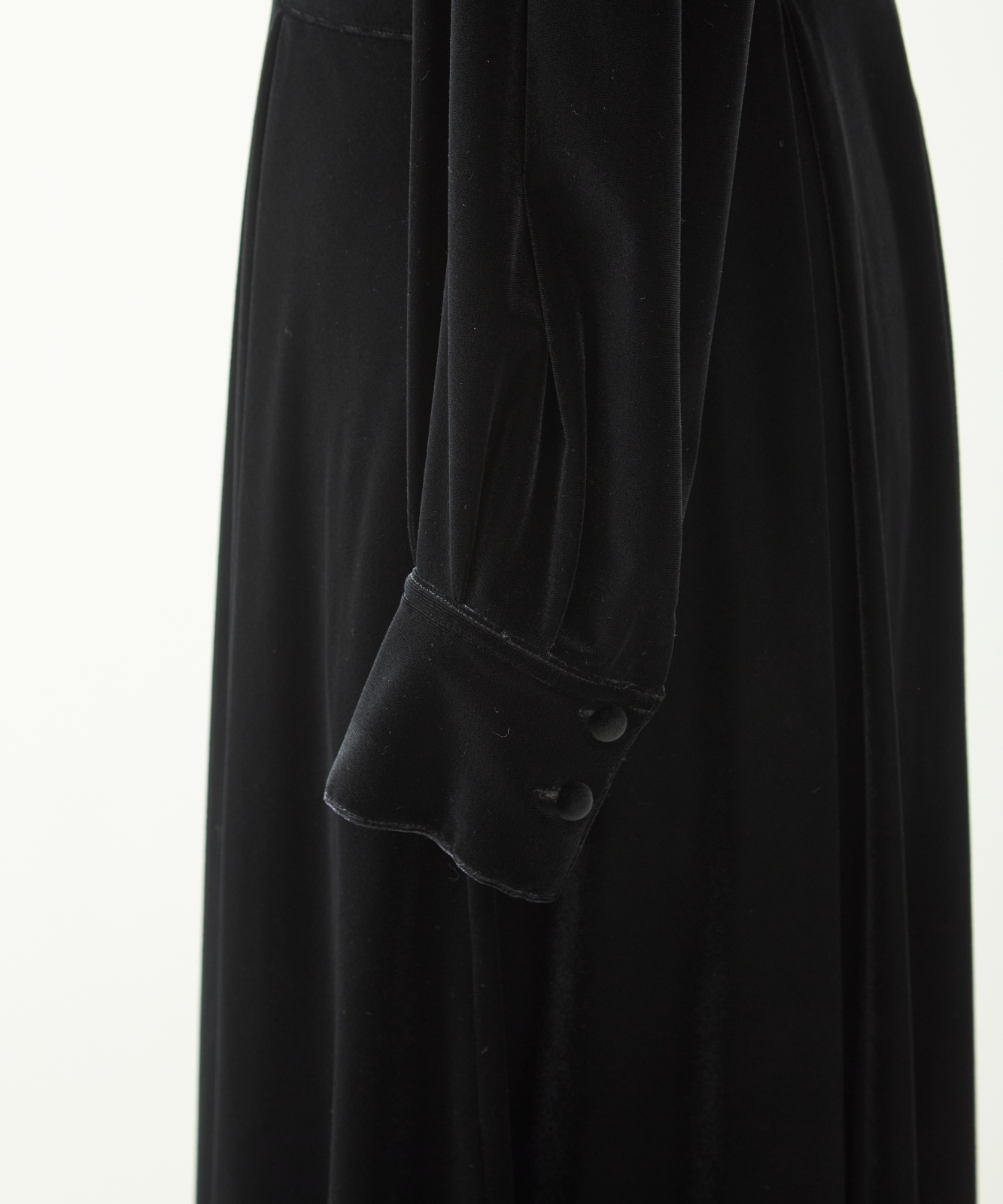 ≪通常販売≫【THE DRESS #57】velour front button dress(ベロアフロントボタンドレス)