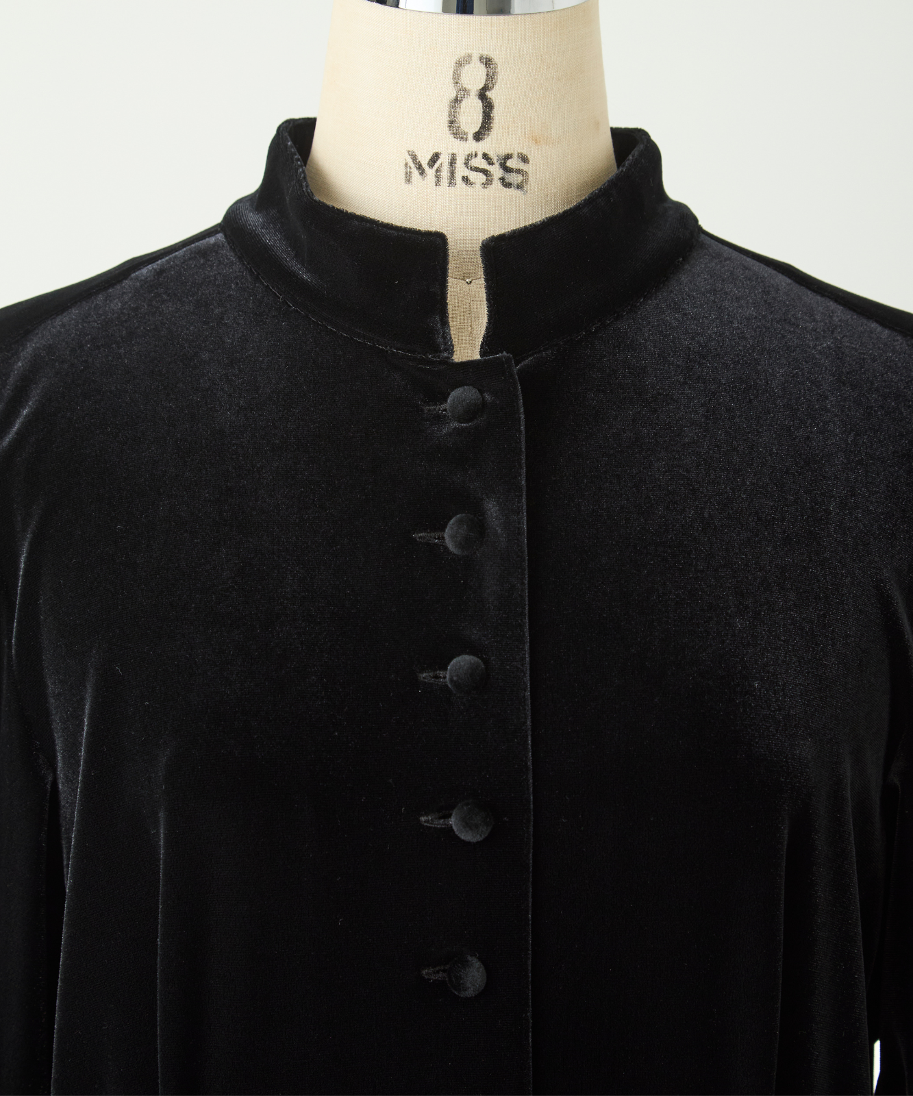 ≪通常販売≫【THE DRESS #57】velour front button dress(ベロアフロントボタンドレス)
