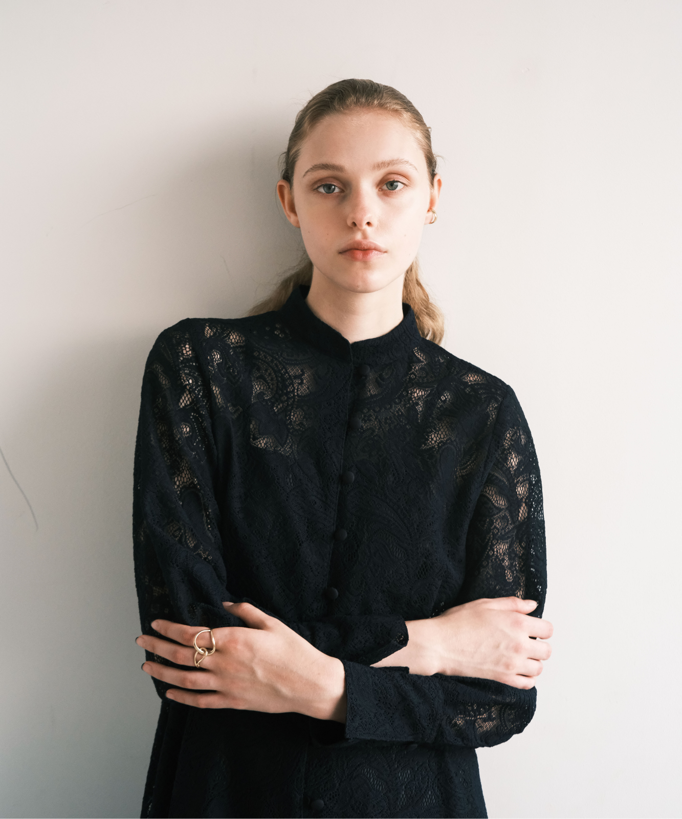 ≪通常販売≫stand collar lace dress(スタンドカラーレースドレス)