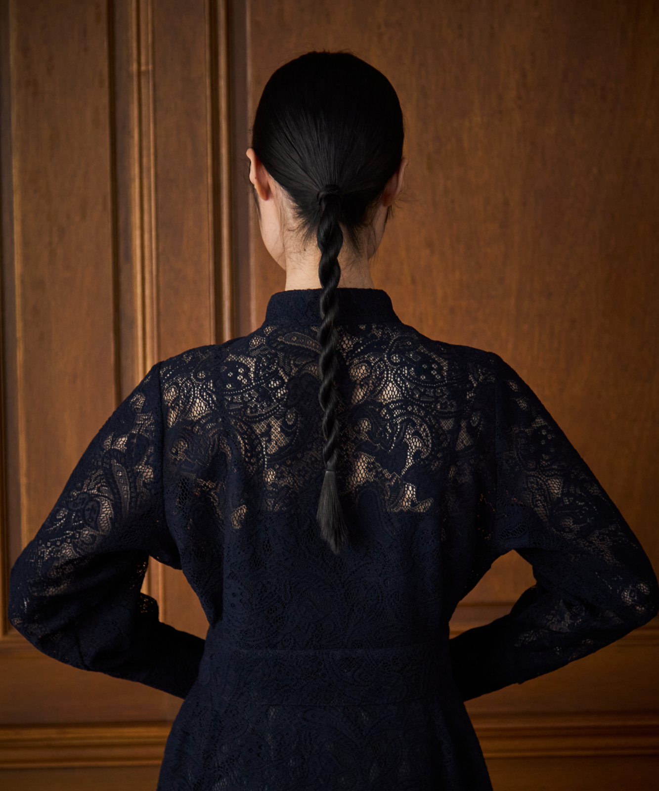 ≪通常販売≫stand collar lace dress(スタンドカラーレースドレス)