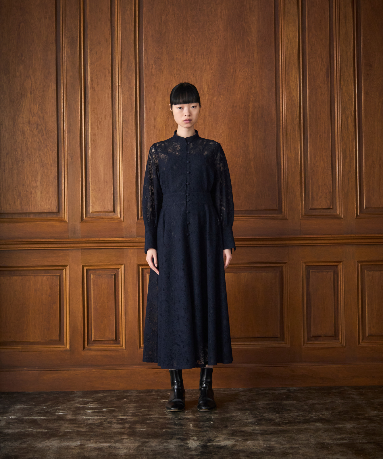 ≪通常販売≫stand collar lace dress(スタンドカラーレースドレス)
