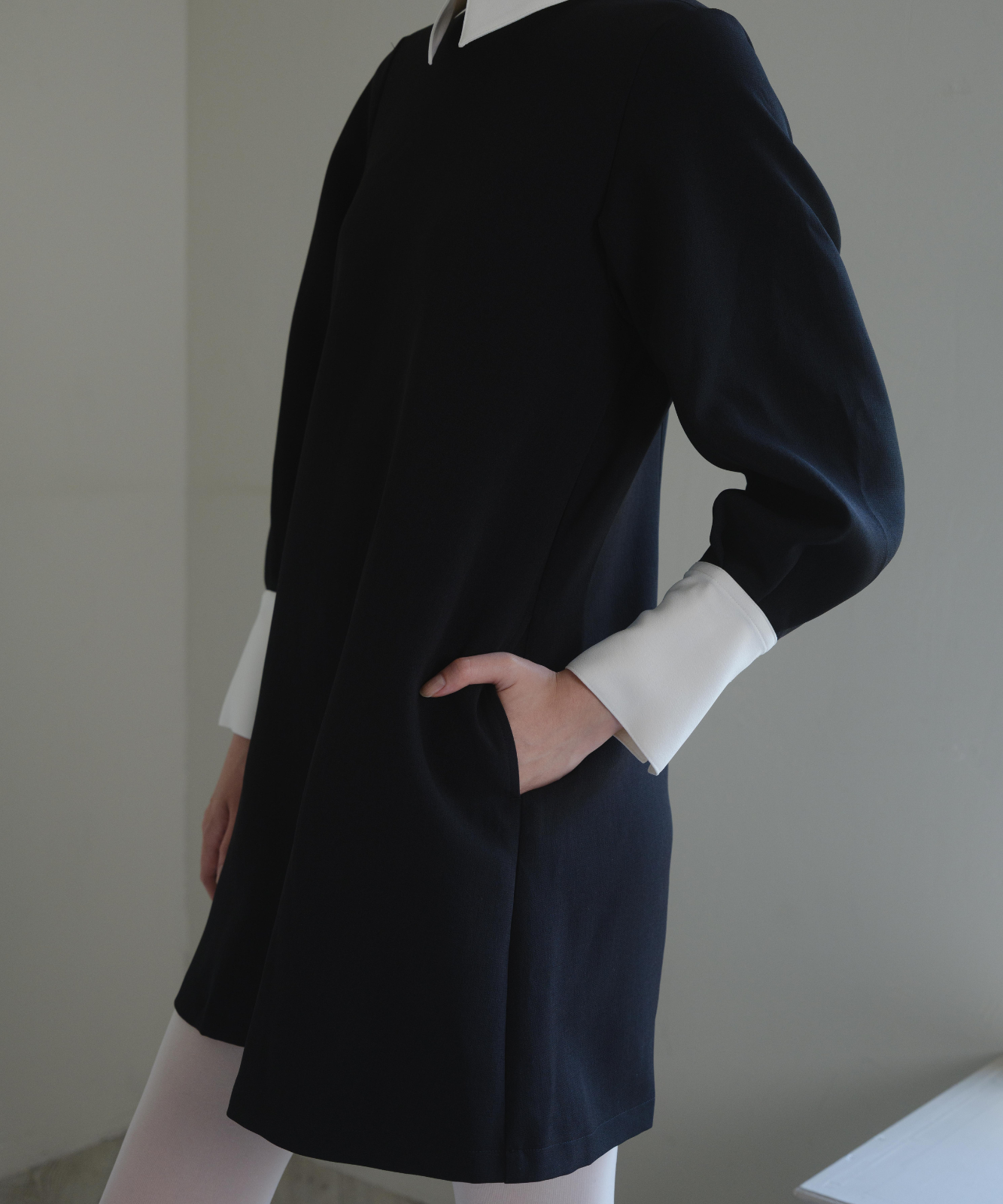 ≪通常販売≫【THE DRESS #60】bicolor mini dress(バイカラーミニドレス)