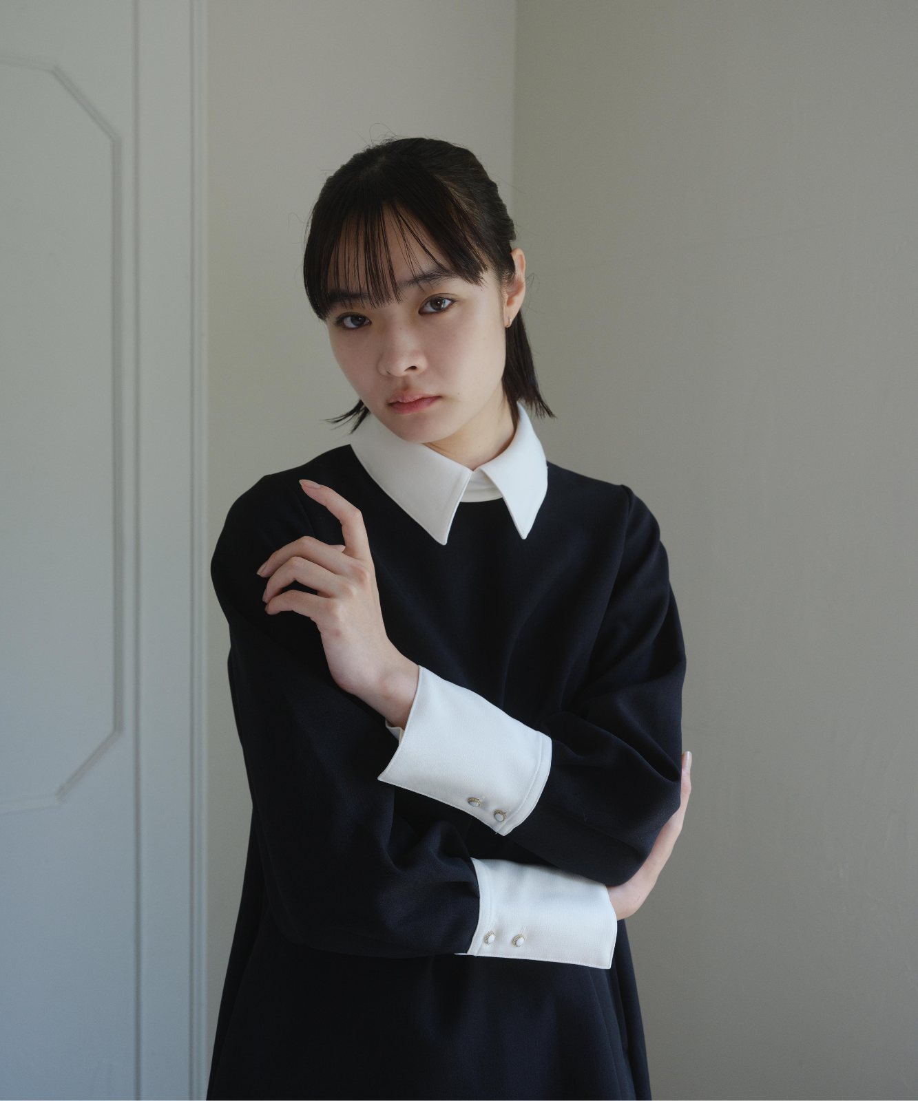 ≪通常販売≫【THE DRESS #60】bicolor mini dress(バイカラーミニドレス)