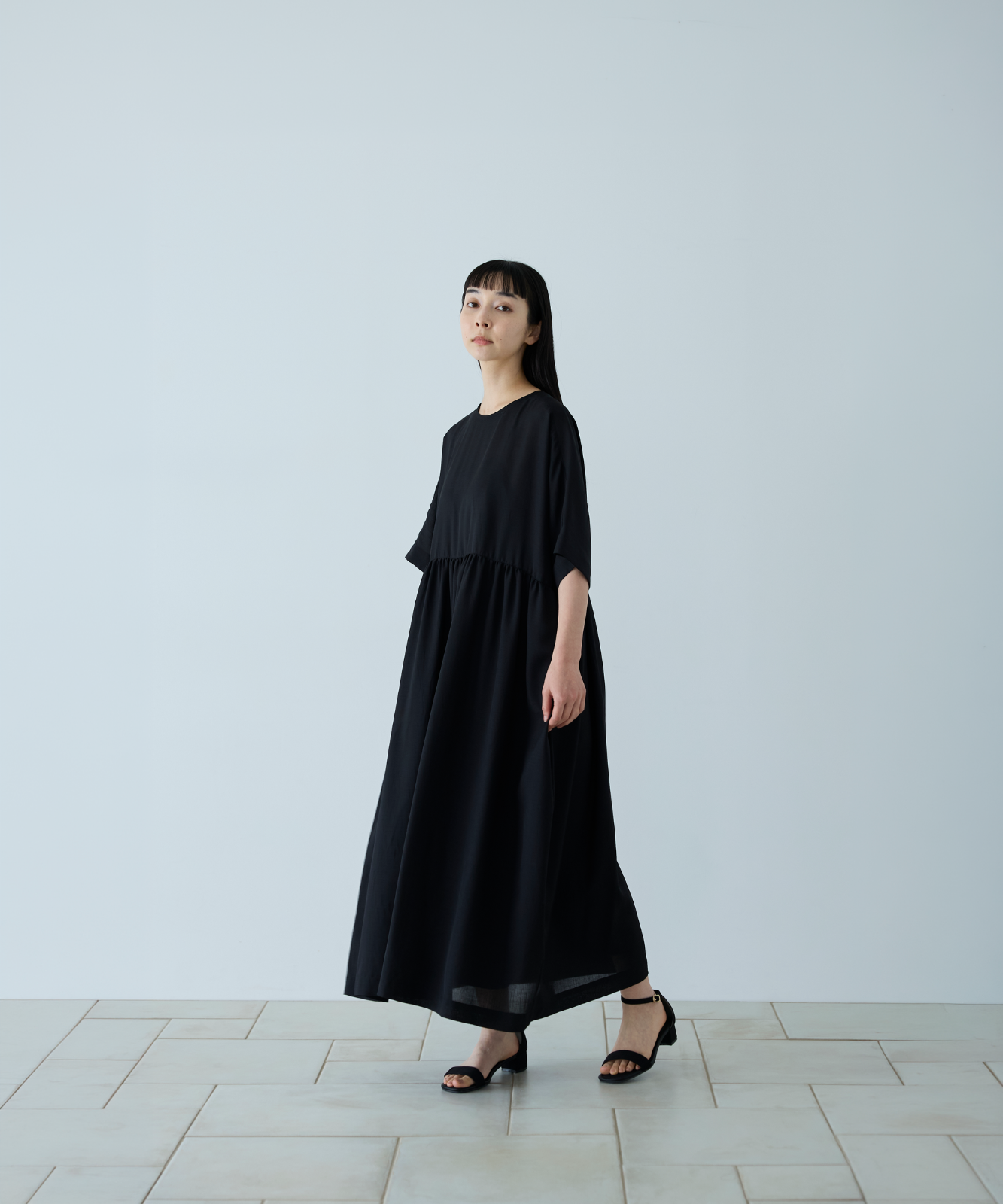 ≪通常販売≫dolman sleeve gather one piece（ドルマンスリーブ
