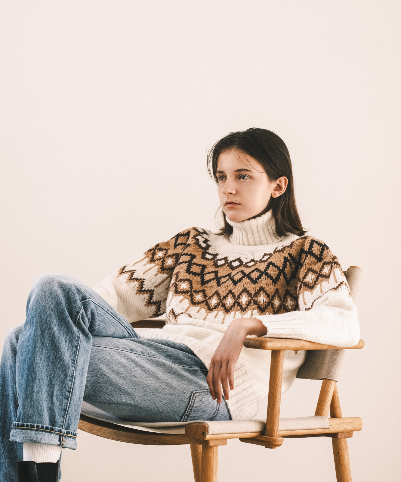 ≪通常販売≫nordic highneck sweater(ノルディックハイネックセーター)