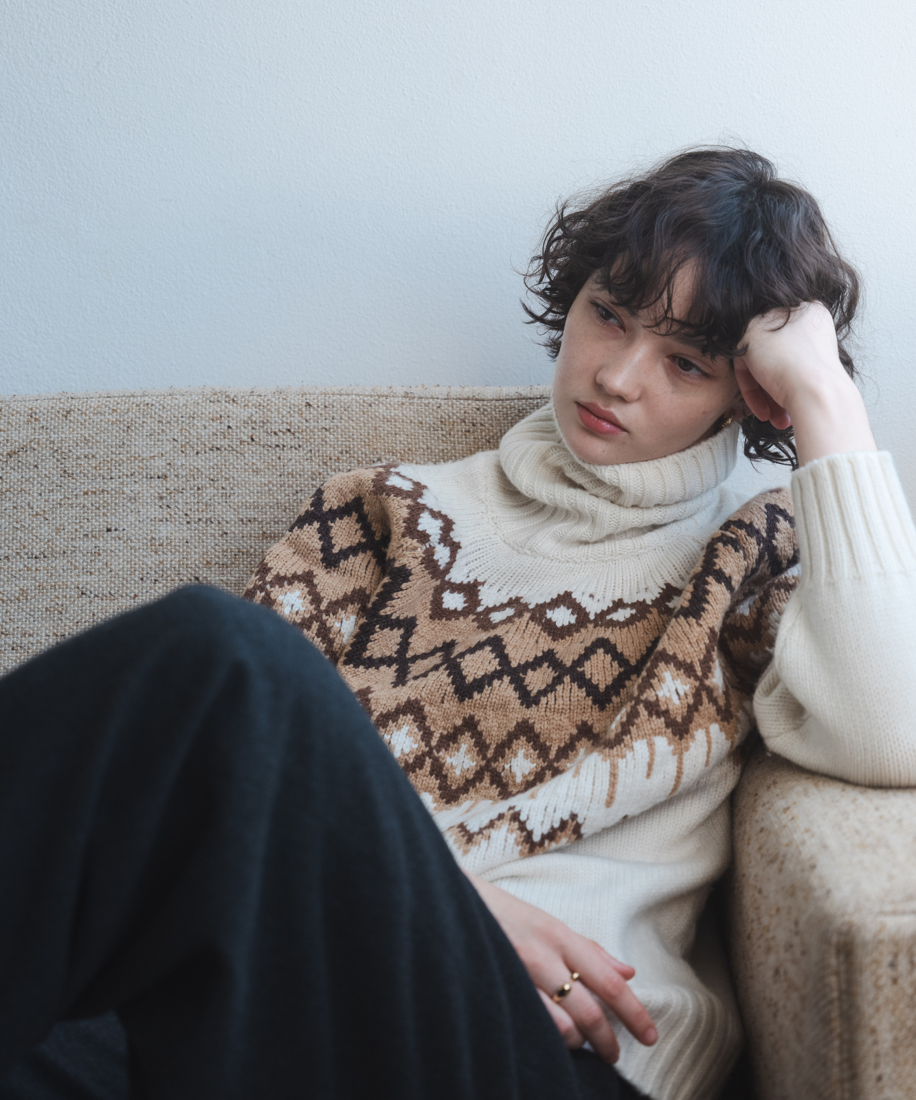 ≪通常販売≫nordic highneck sweater(ノルディックハイネックセーター)