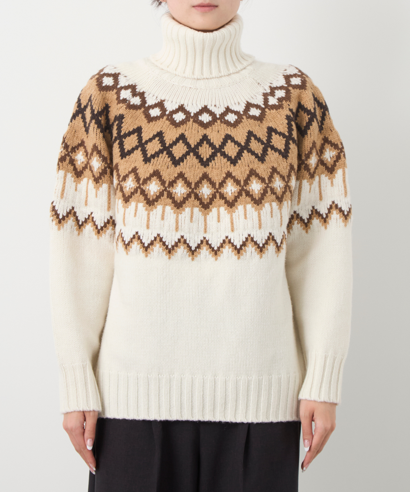 ≪通常販売≫nordic highneck sweater(ノルディックハイネックセーター)