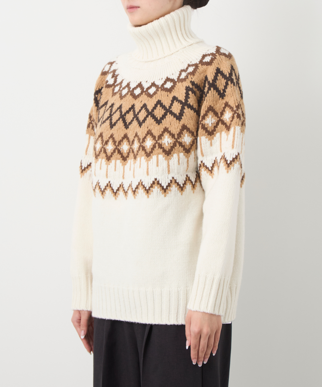≪通常販売≫nordic highneck sweater(ノルディックハイネックセーター)