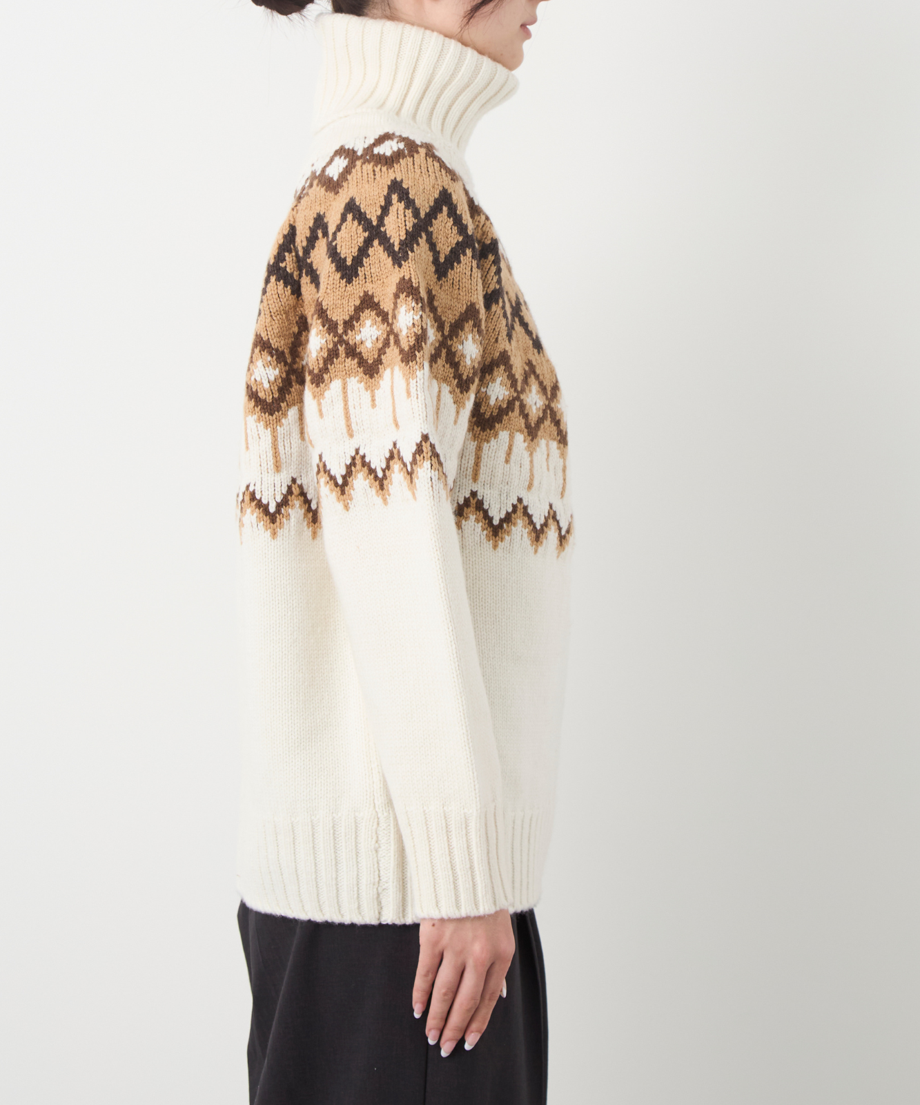 ≪通常販売≫nordic highneck sweater(ノルディックハイネックセーター)