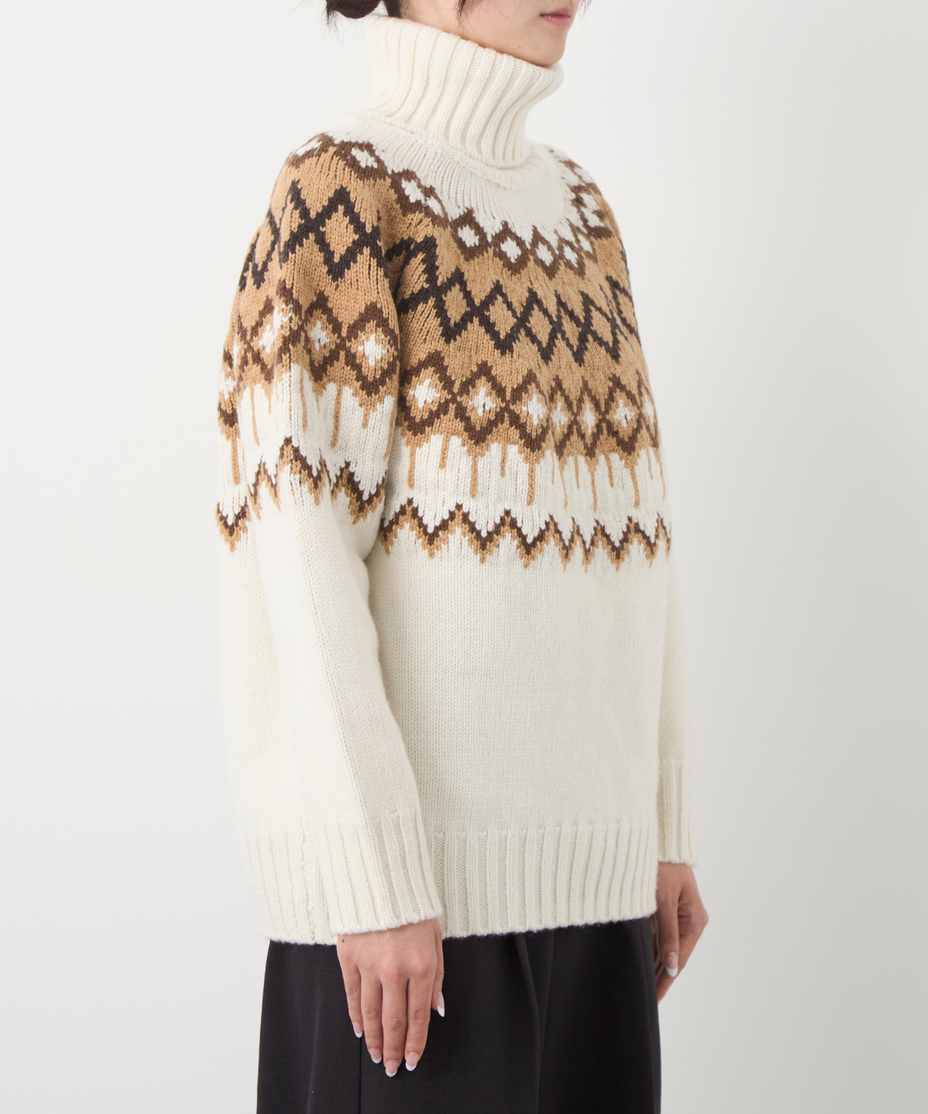 ≪通常販売≫nordic highneck sweater(ノルディックハイネックセーター)