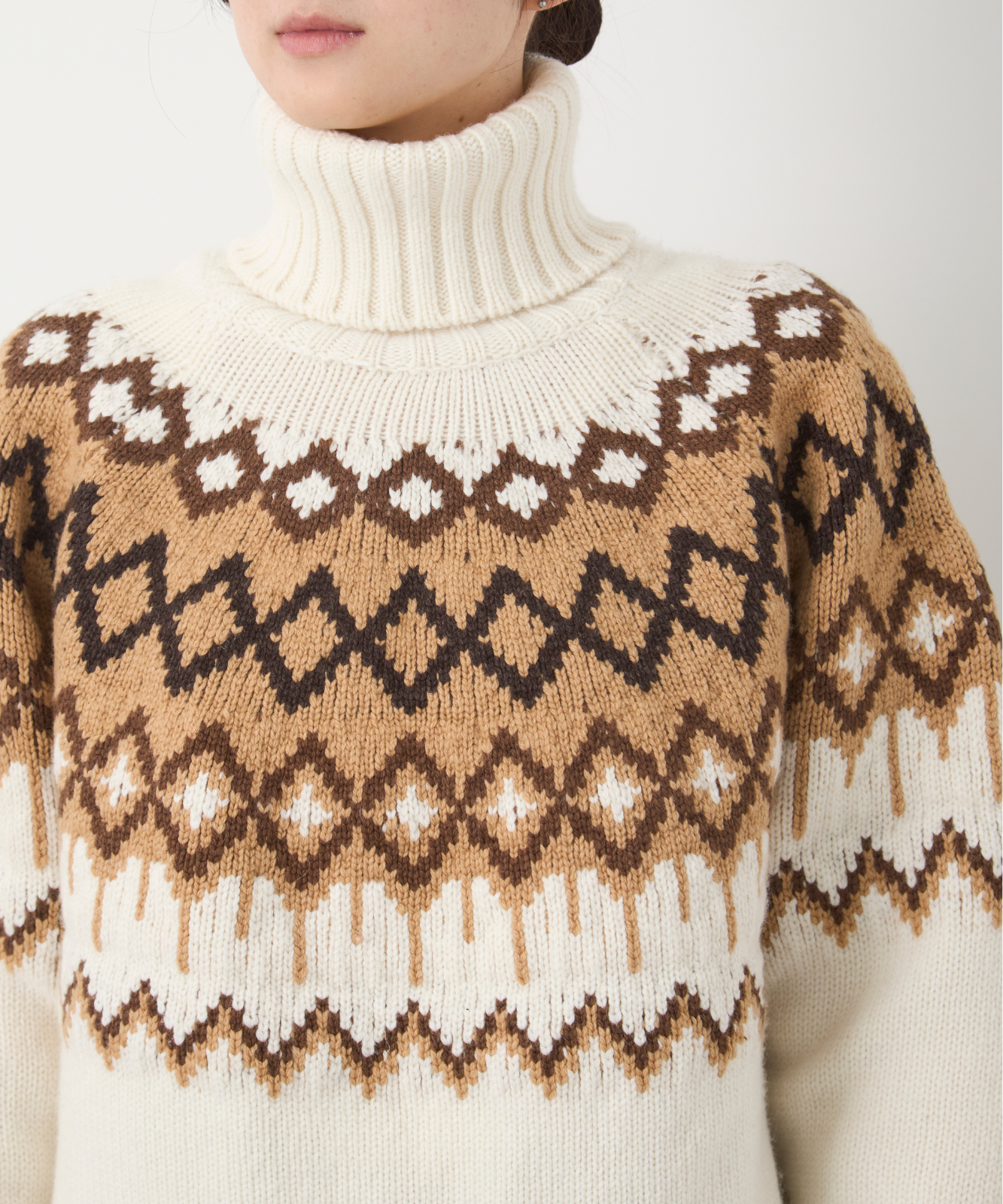 ≪通常販売≫nordic highneck sweater(ノルディックハイネックセーター)