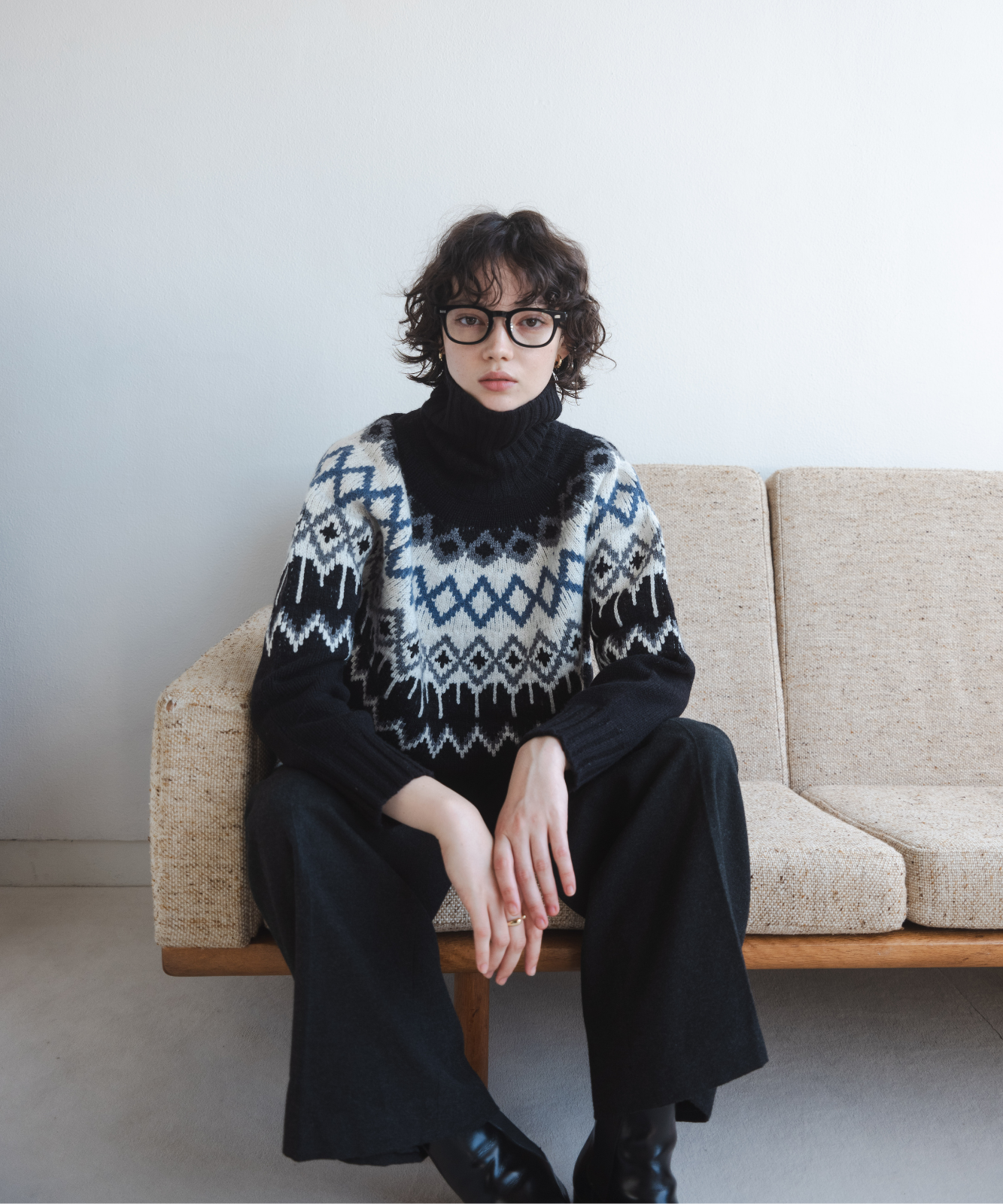 ≪通常販売≫nordic highneck sweater(ノルディックハイネックセーター)