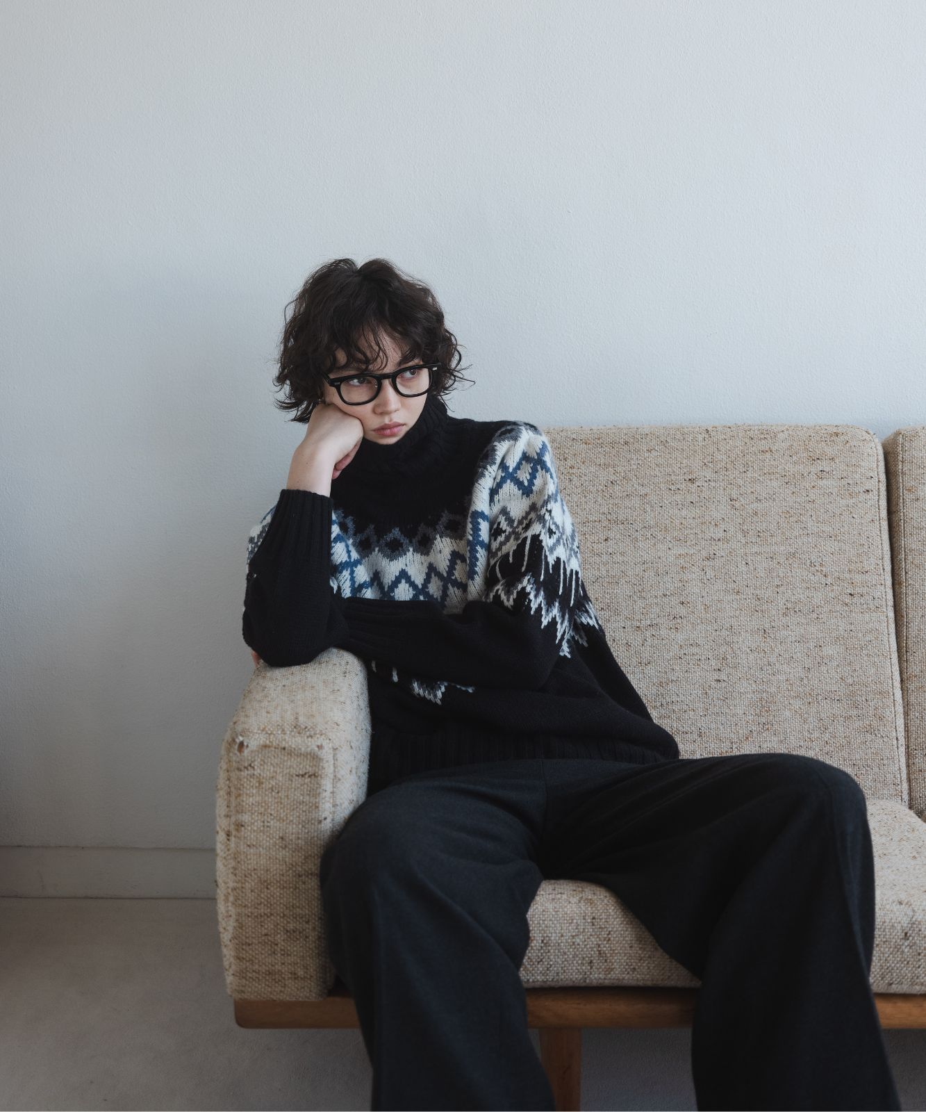 ≪通常販売≫nordic highneck sweater(ノルディックハイネックセーター)