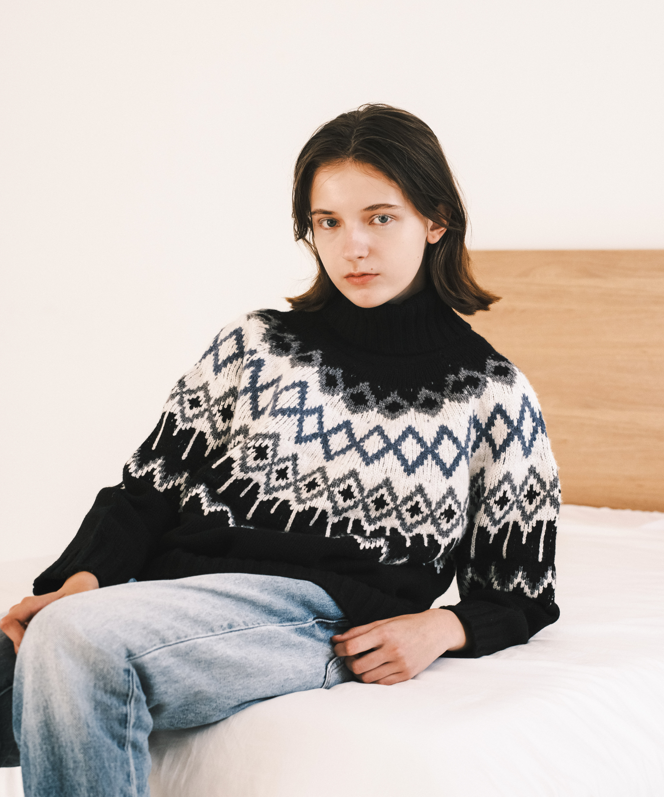 ≪通常販売≫nordic highneck sweater(ノルディックハイネックセーター)
