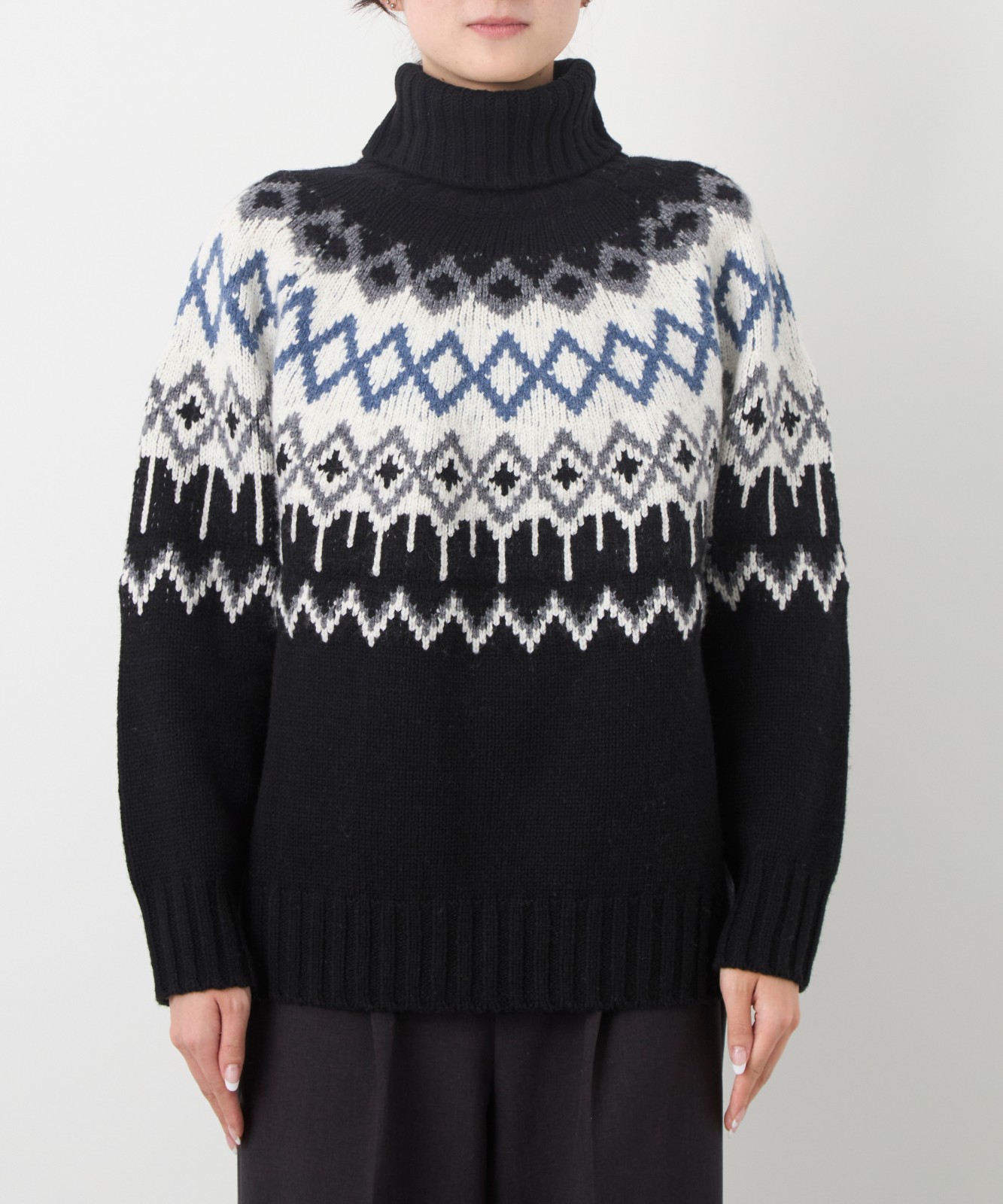 ≪通常販売≫nordic highneck sweater(ノルディックハイネックセーター)
