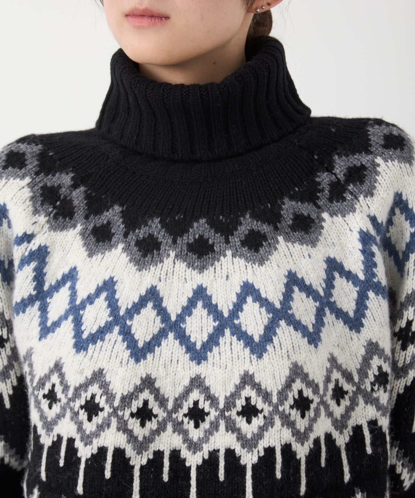 ≪通常販売≫nordic highneck sweater(ノルディックハイネックセーター)