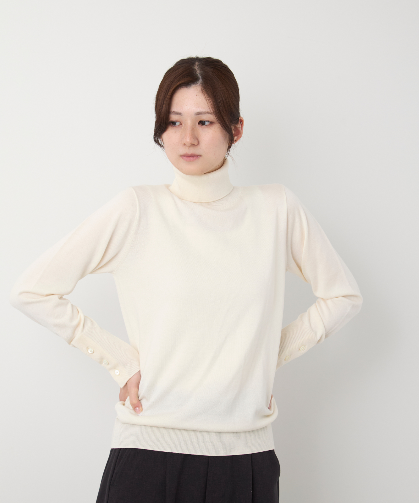 ≪通常販売≫silk wool turtleneck pullover(シルクウールタートルネックプルオーバー)