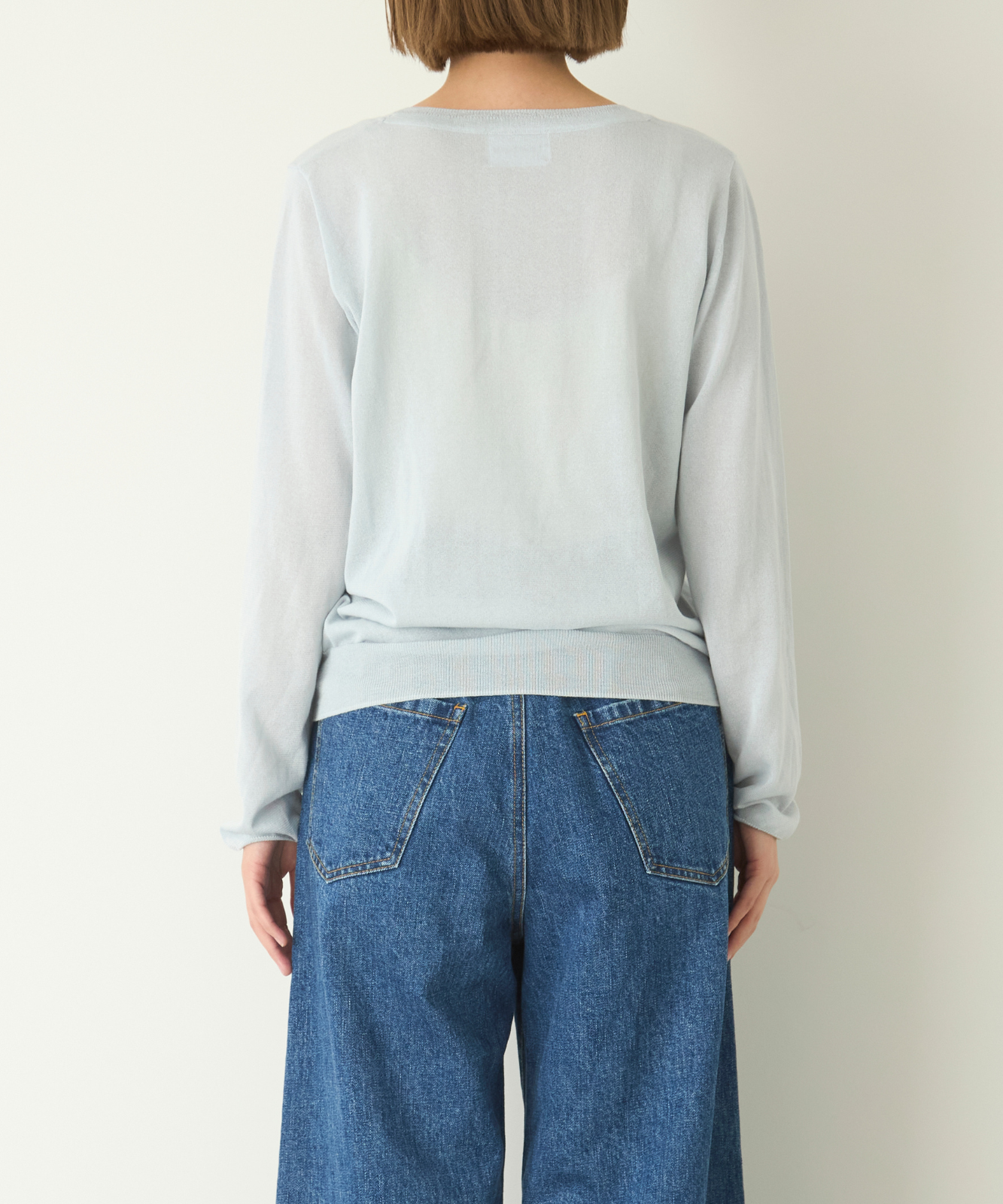 ≪通常販売≫crew neck sheer pullover(クルーネックシアープルオーバー)