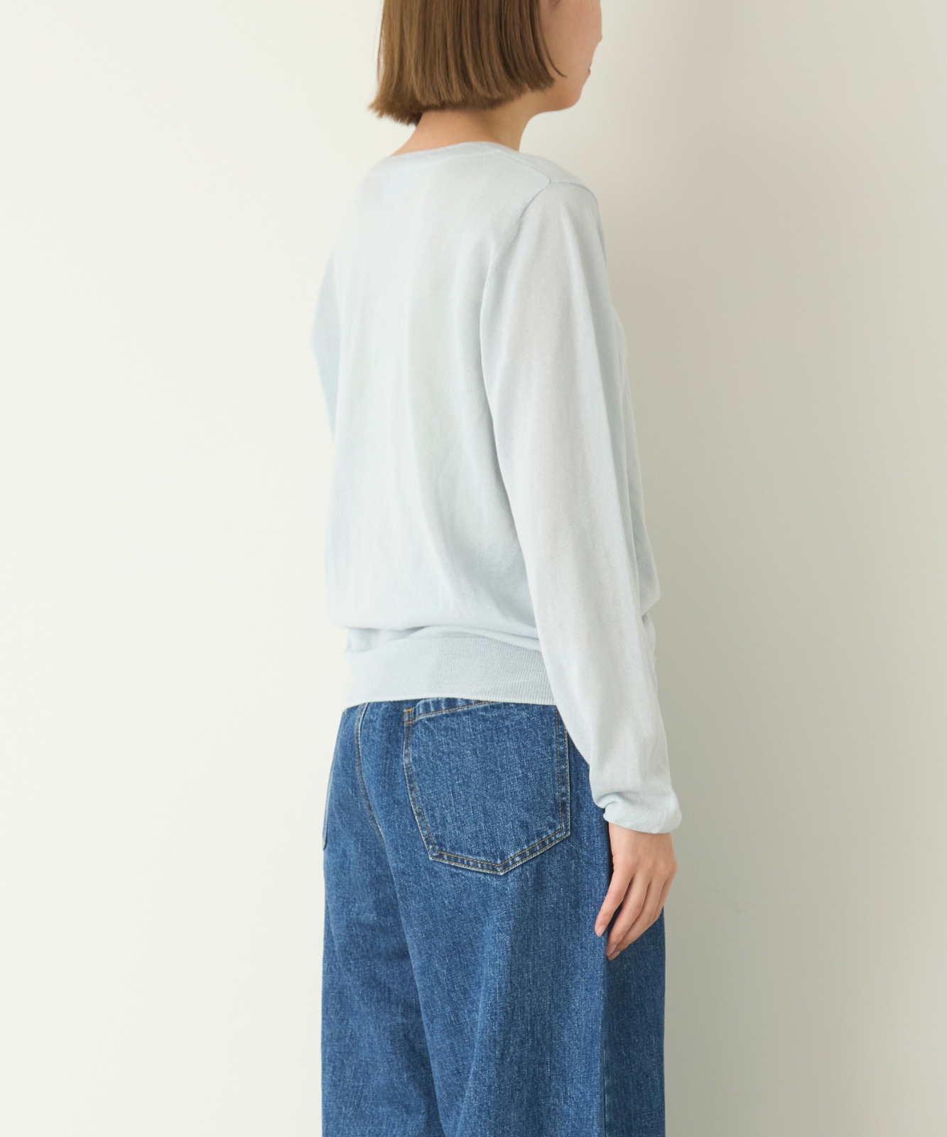 ≪通常販売≫crew neck sheer pullover(クルーネックシアープルオーバー)