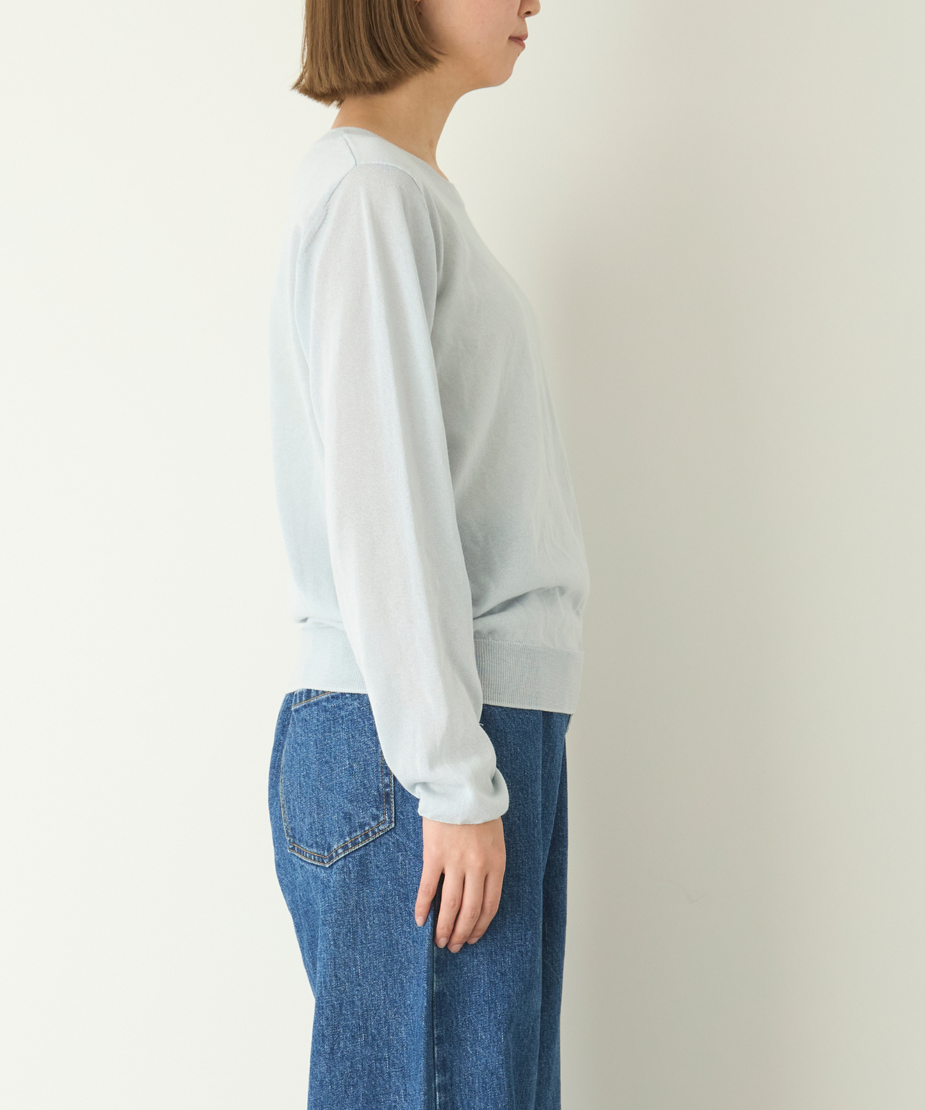 ≪通常販売≫crew neck sheer pullover(クルーネックシアープルオーバー)