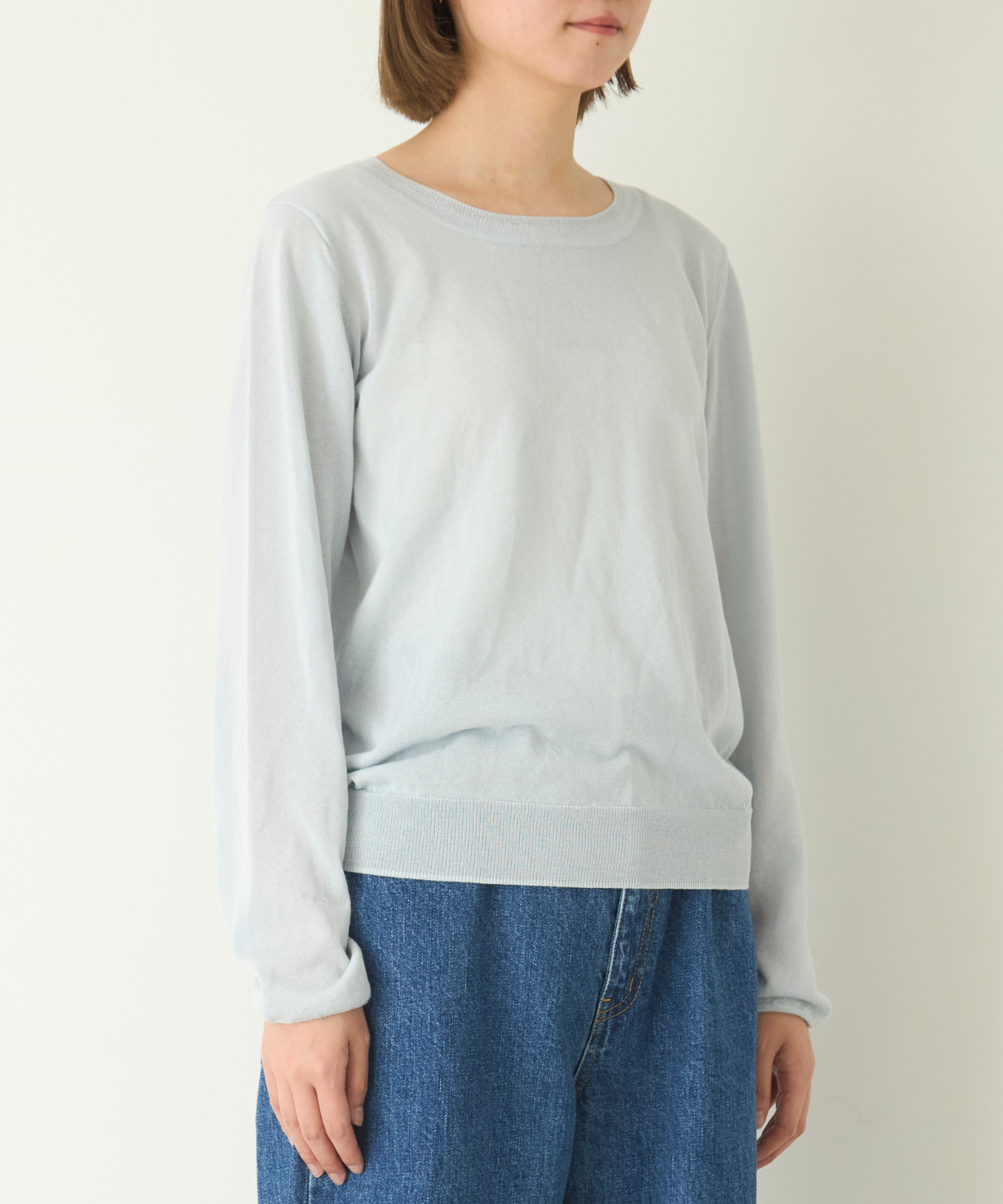 ≪通常販売≫crew neck sheer pullover(クルーネックシアープルオーバー)