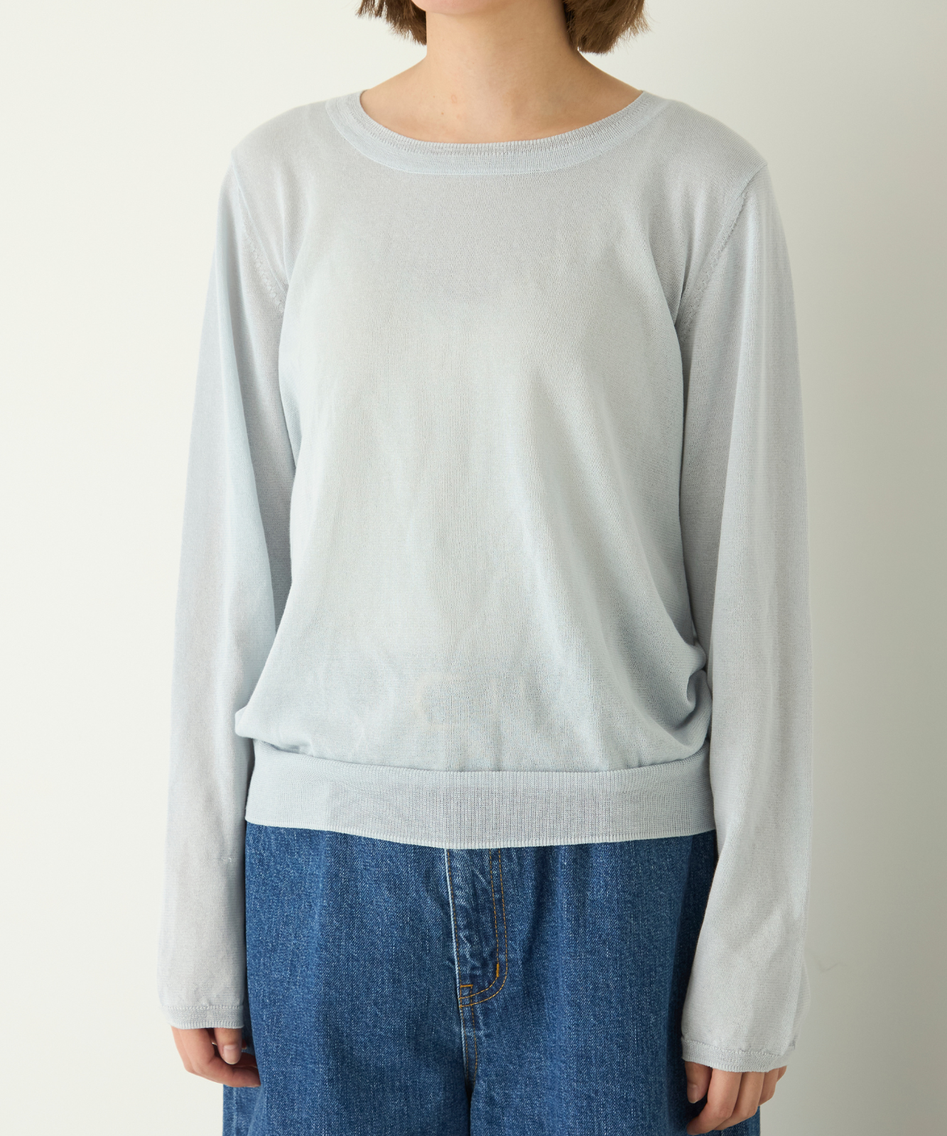 ≪通常販売≫crew neck sheer pullover(クルーネックシアープルオーバー)