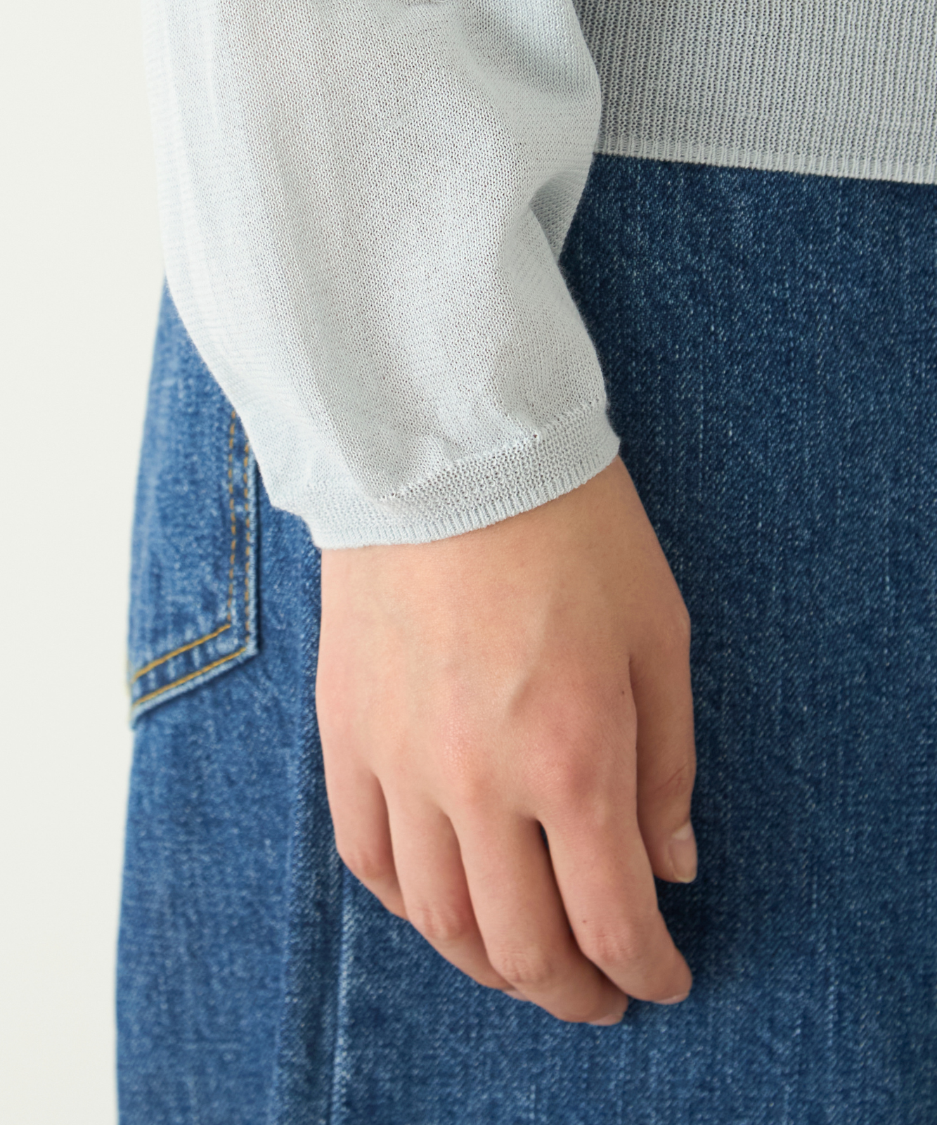 ≪通常販売≫crew neck sheer pullover(クルーネックシアープルオーバー)