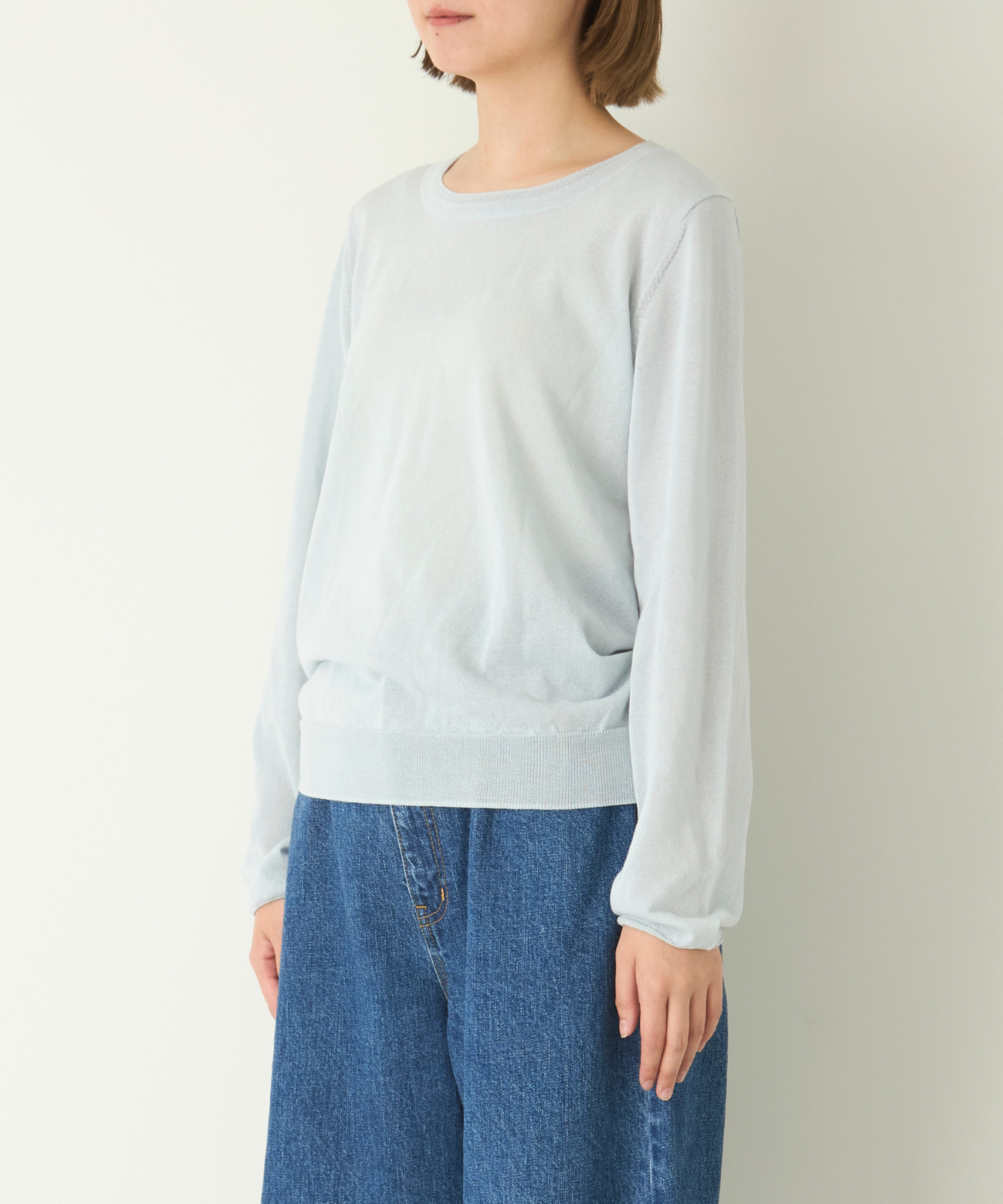 ≪通常販売≫crew neck sheer pullover(クルーネックシアープルオーバー)