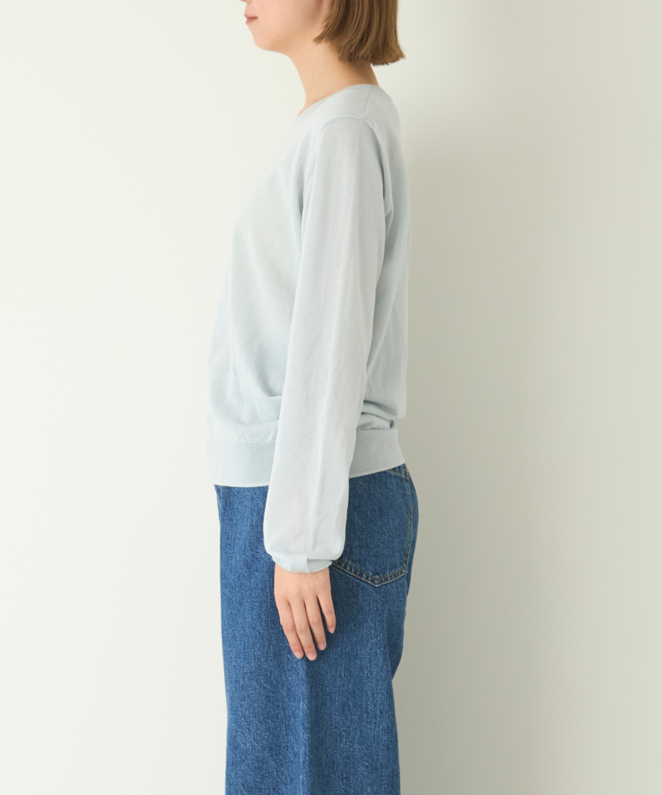 ≪通常販売≫crew neck sheer pullover(クルーネックシアープルオーバー)