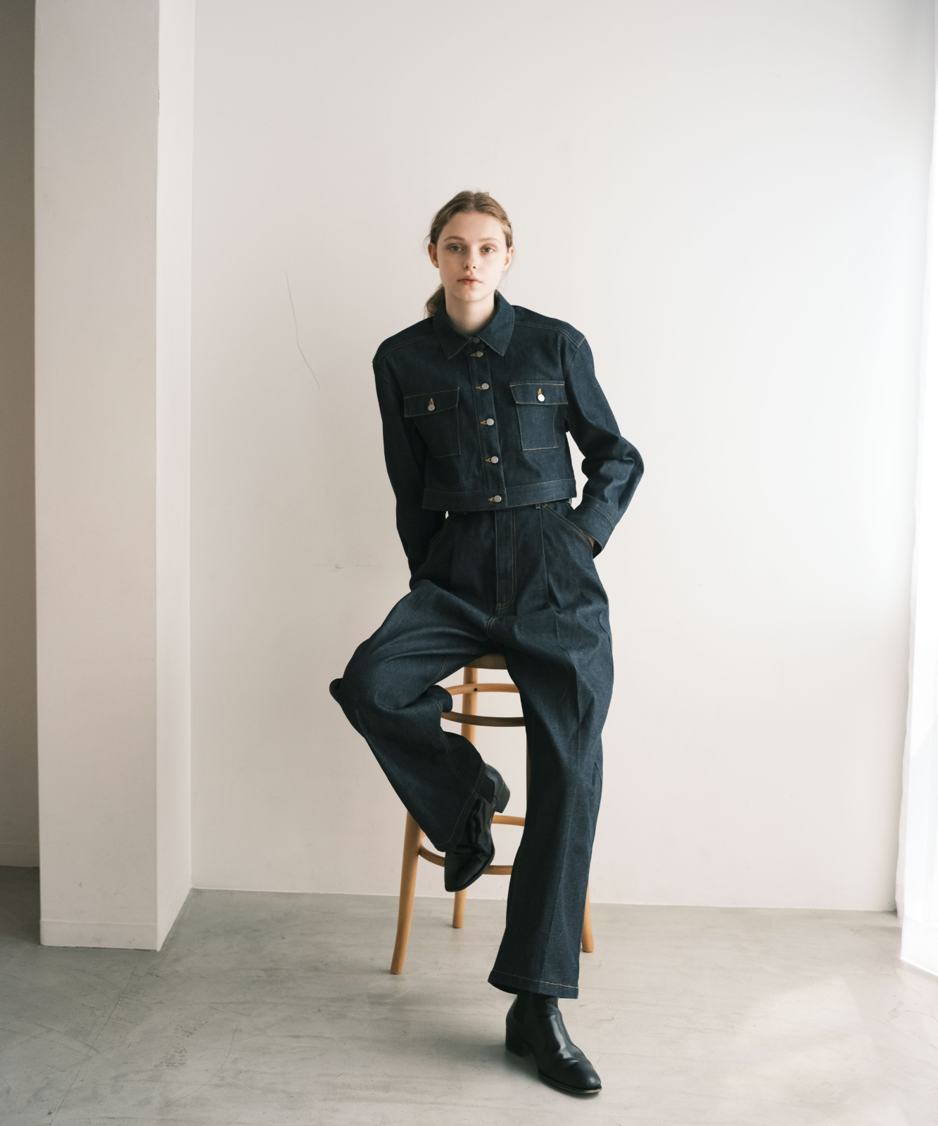 ≪通常販売≫11oz denim tuck pants(11オンスデニムタックパンツ)
