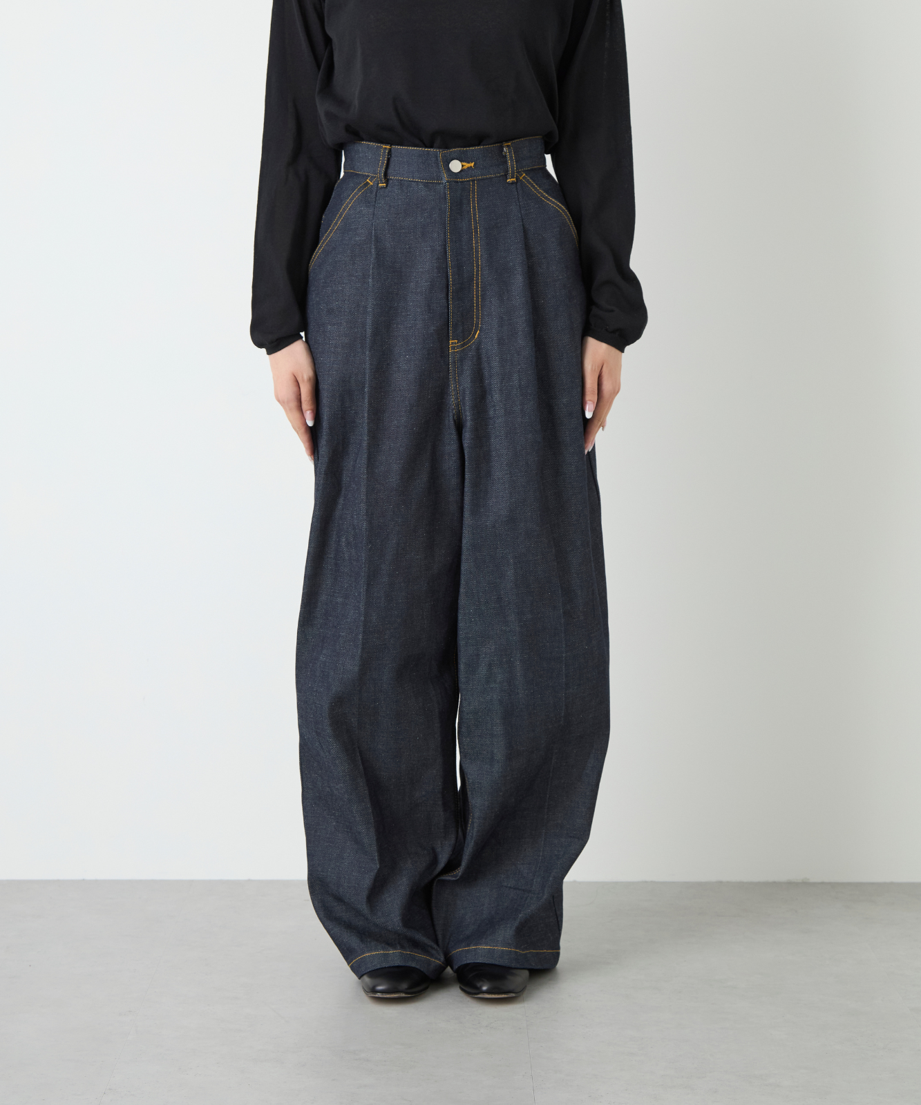 ≪通常販売≫11oz denim tuck pants(11オンスデニムタックパンツ)